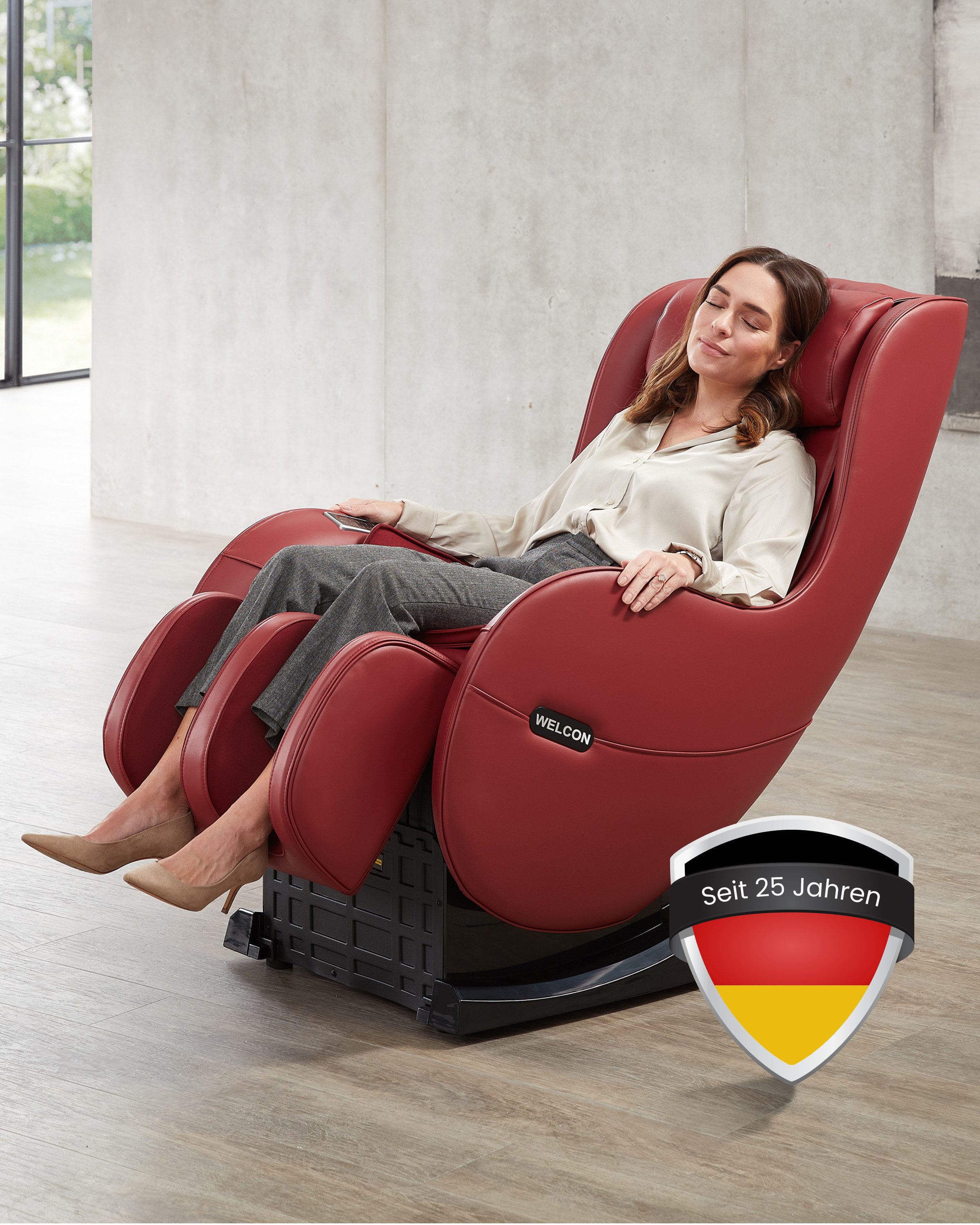 WELCON Massagesessel WELCON Massagesessel EASYRELAXX in beige, braun, schwarz und rot