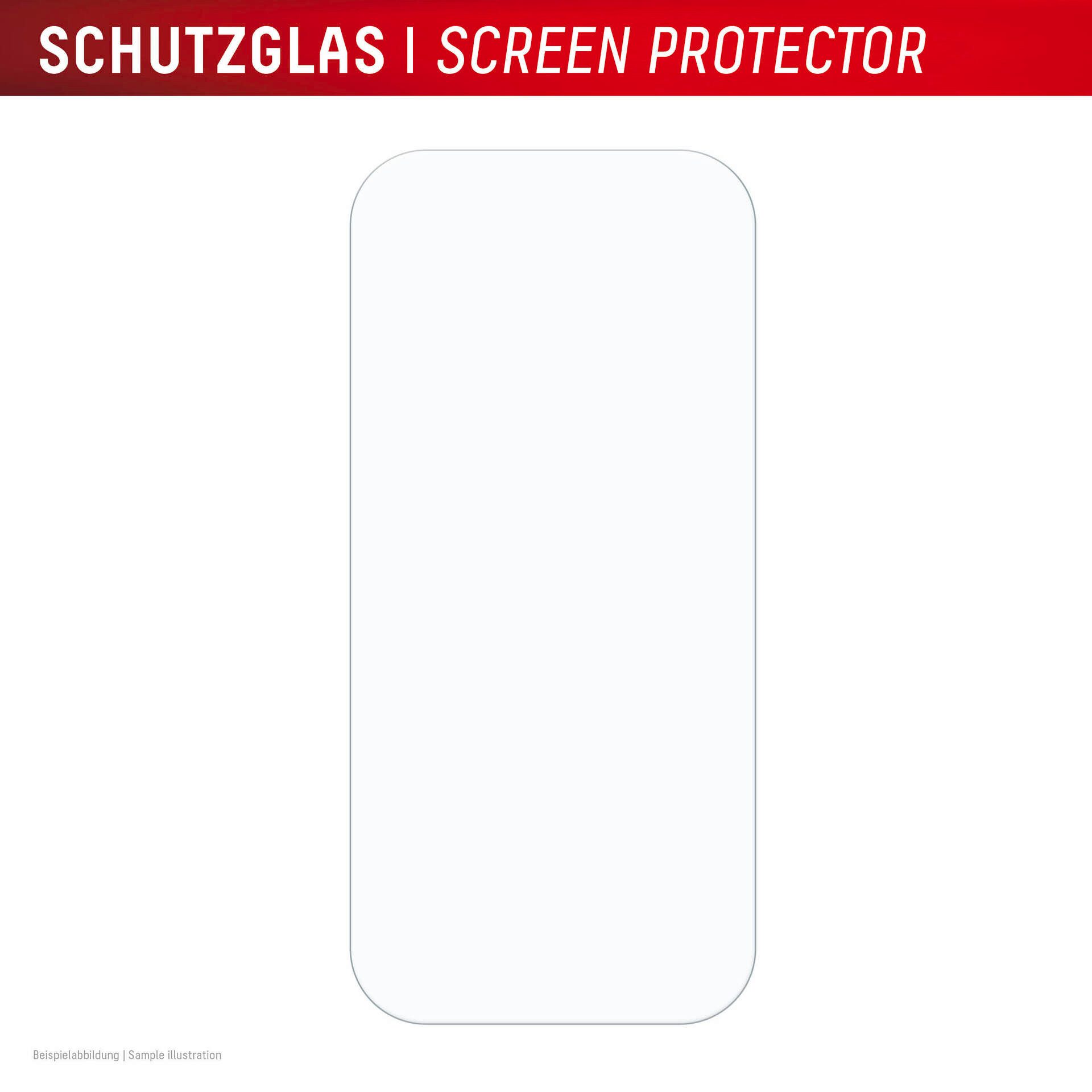 Displex Displayschutzglas Real Glass Screen Protection für Apple iPhone 16 Pro, Displayschutzfolie, Schutzfolie, Bildschirmschutz, kratz- & stoßfest