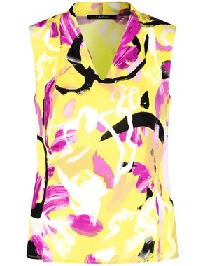 Taifun Blusentop Ärmellose Bluse mit Floral-Print