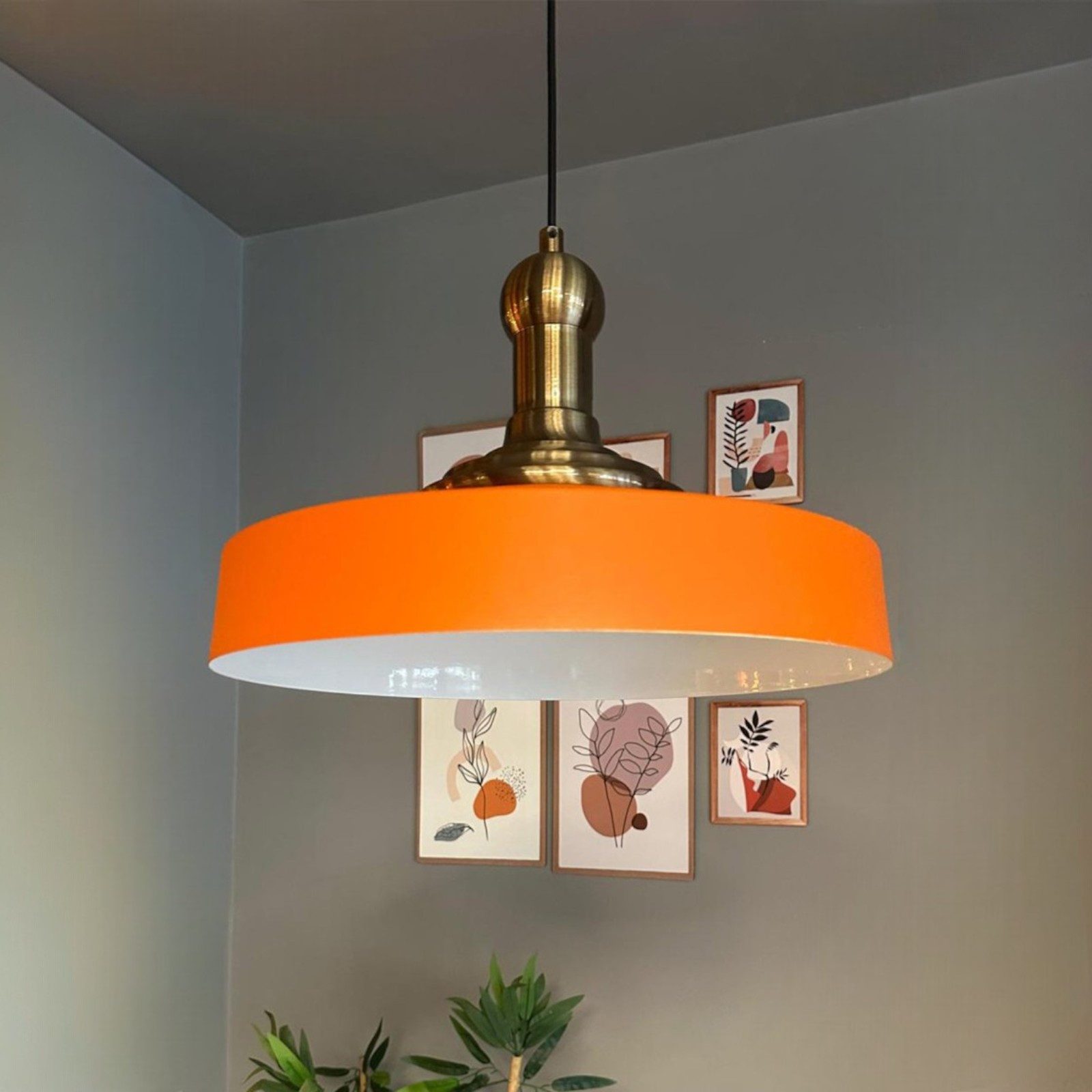 Bamyum Pendelleuchte Ace-Longknob Vintage, Industrial aus Metall E27 Hängelampe, ohne Leuchtmittel