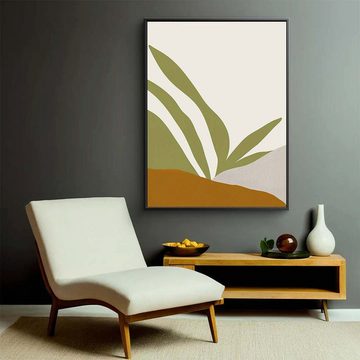 DOTCOMCANVAS® Leinwandbild Tropical Day No. 01, Leinwandbild Tropical Day No. 01 orange weiß Wandbild Kunstdruck