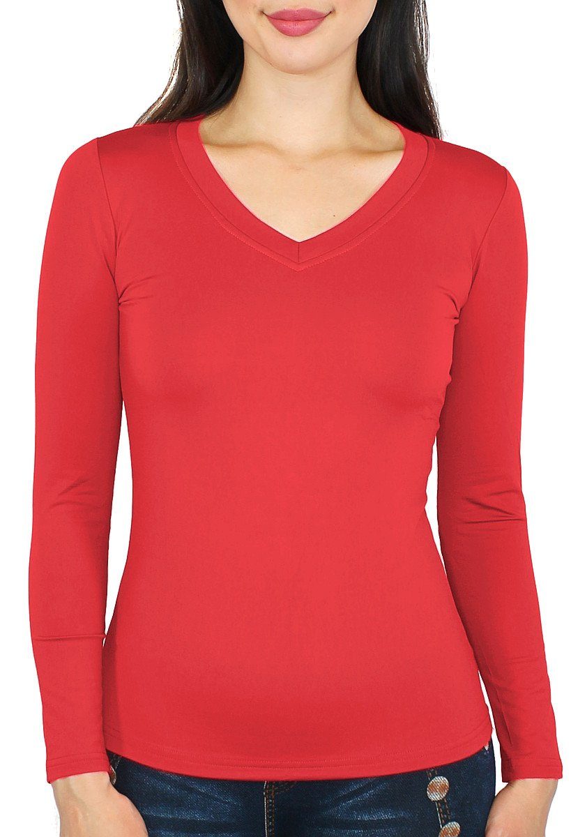 dy_mode Thermohemd Thermo Langarmshirt Damen Thermoshirt günstig online kaufen
