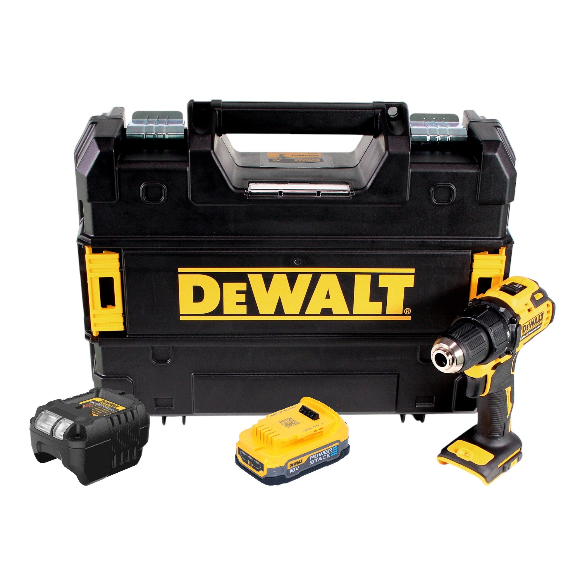 DeWalt Akku-Schrauber DCD 708 E1T Akku Bohrschrauber 18 V 65 Nm Brushless + 1x Powerstack