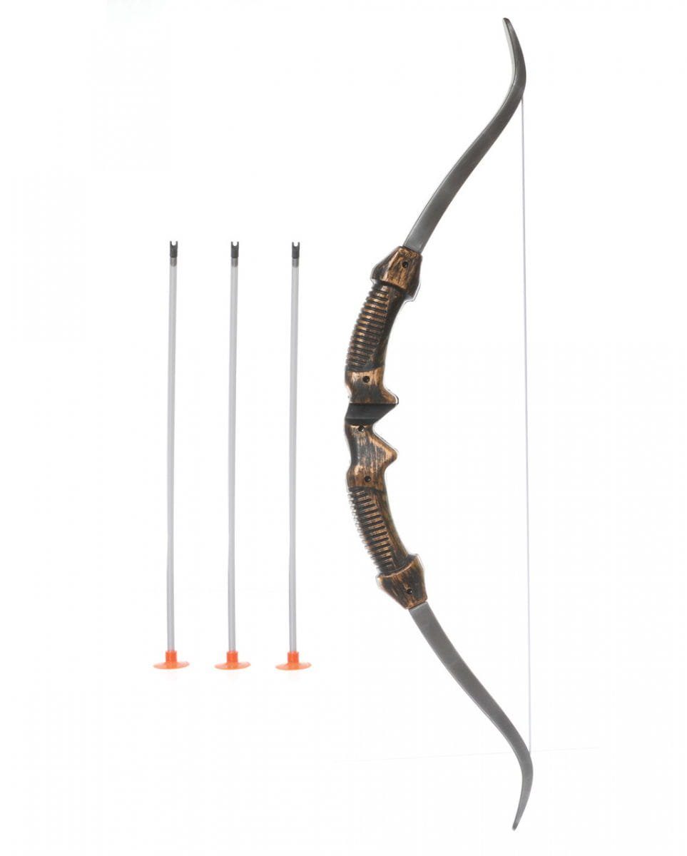 Horror-Shop Blaster 4-tlg. Pfeil und Bogen Set als Zubehör für Faschin