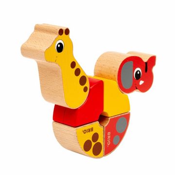 BRIO® Magnetspielbausteine Magnet-Tiere Elefant und Giraffe 6-tlg.