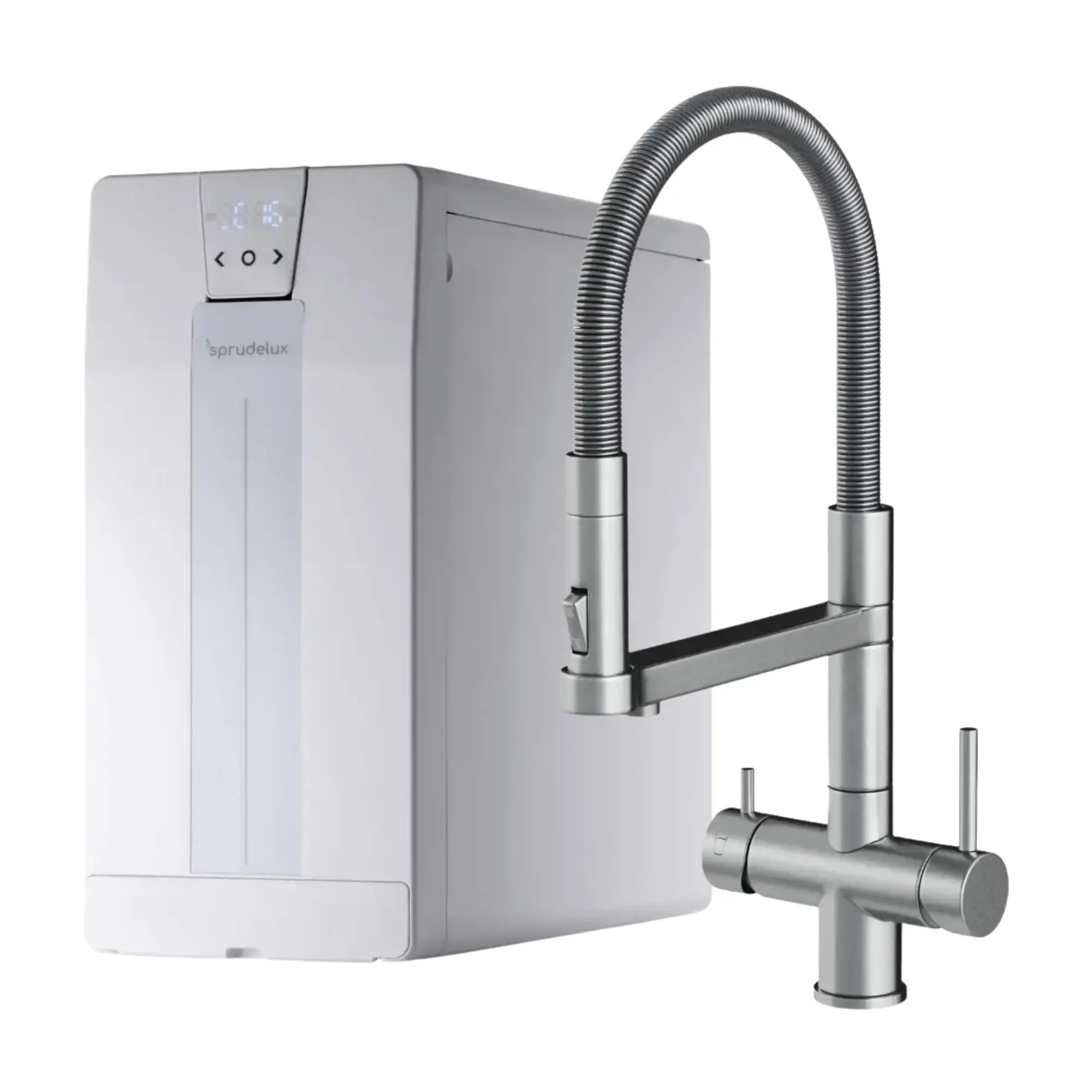 SPRUDELUX Wassersprudler POWER SODA OSMOSE Untertisch mit AORA FT-Line 3, Integrierte Osmose, Kühlung und Leckschutz