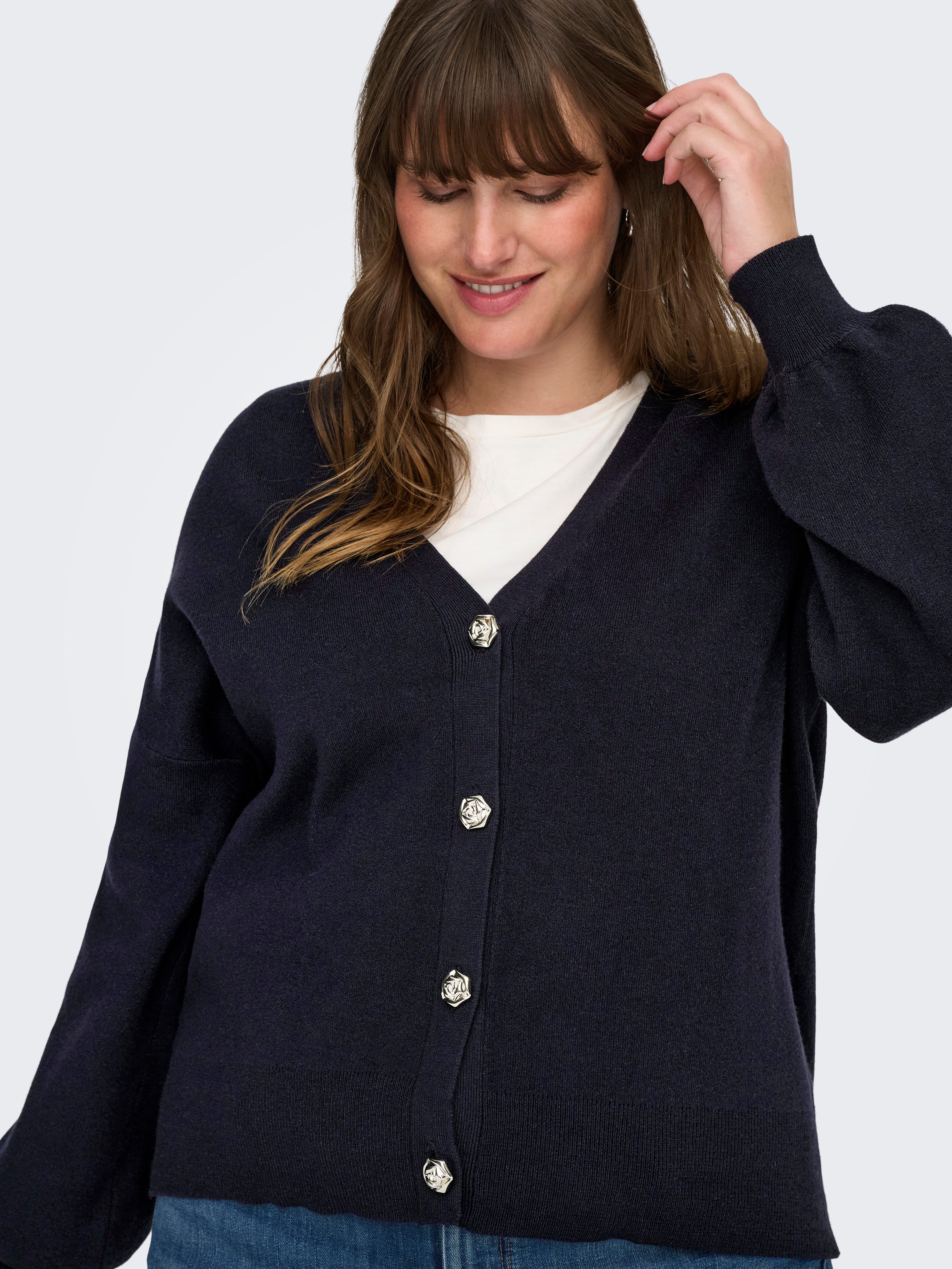 ONLY CARMAKOMA Strickjacke CARIBI LS CARDIGAN KNT