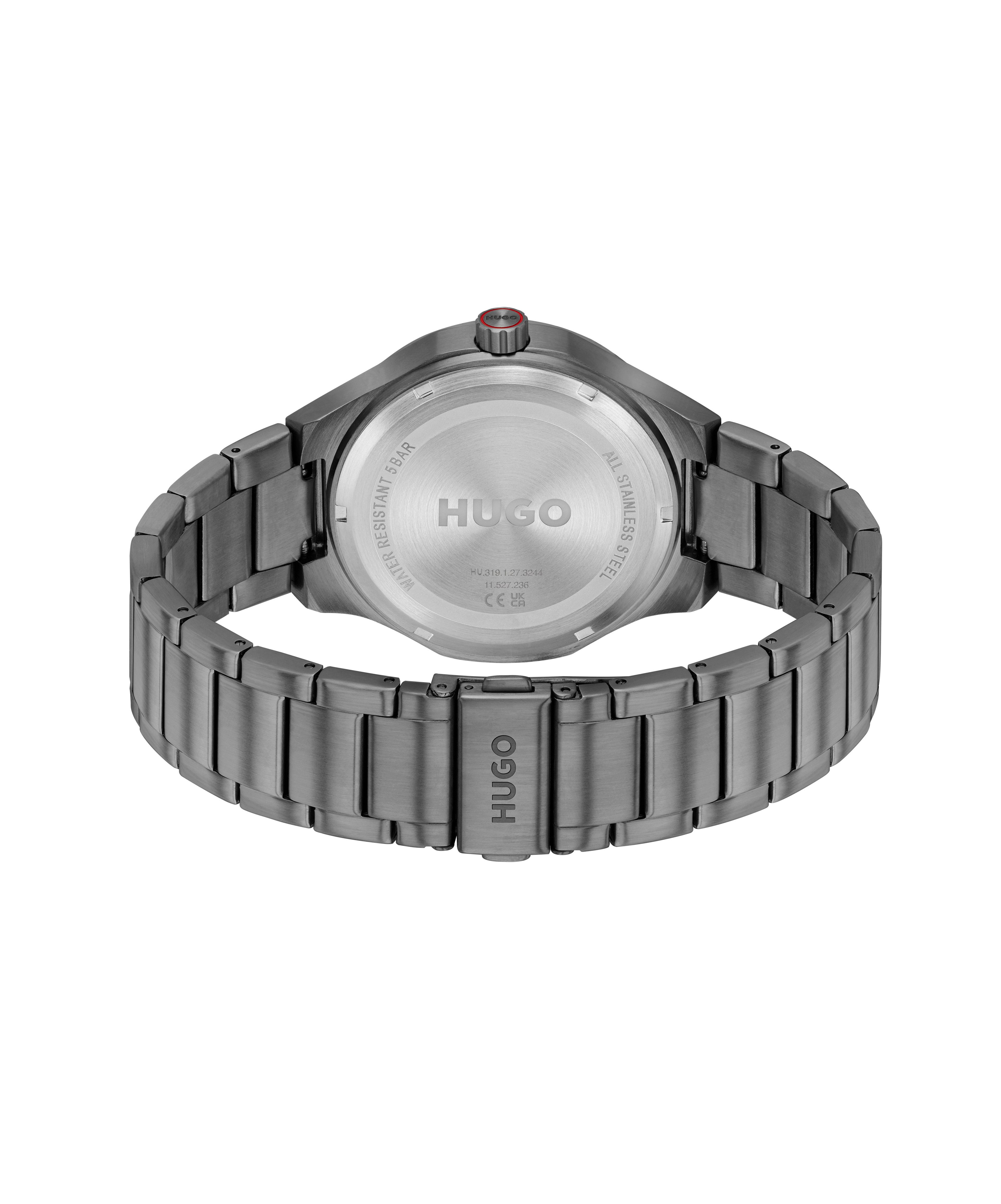 HUGO Quarzuhr #LIT 1530448, Armbanduhr, Herrenuhr, Edelstahlarmband, analog