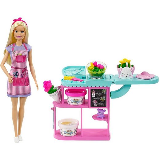 Mattel® Anziehpuppe »Barbie Floristin-Puppe, Spielset mit Knete und«