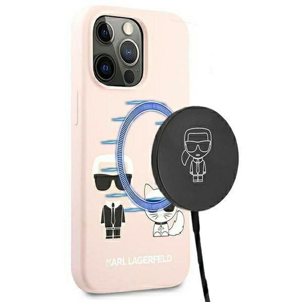 KARL LAGERFELD Handyhülle Karl Lagerfeld KLHMP13XSSKCI iPhone 13 Pro ...