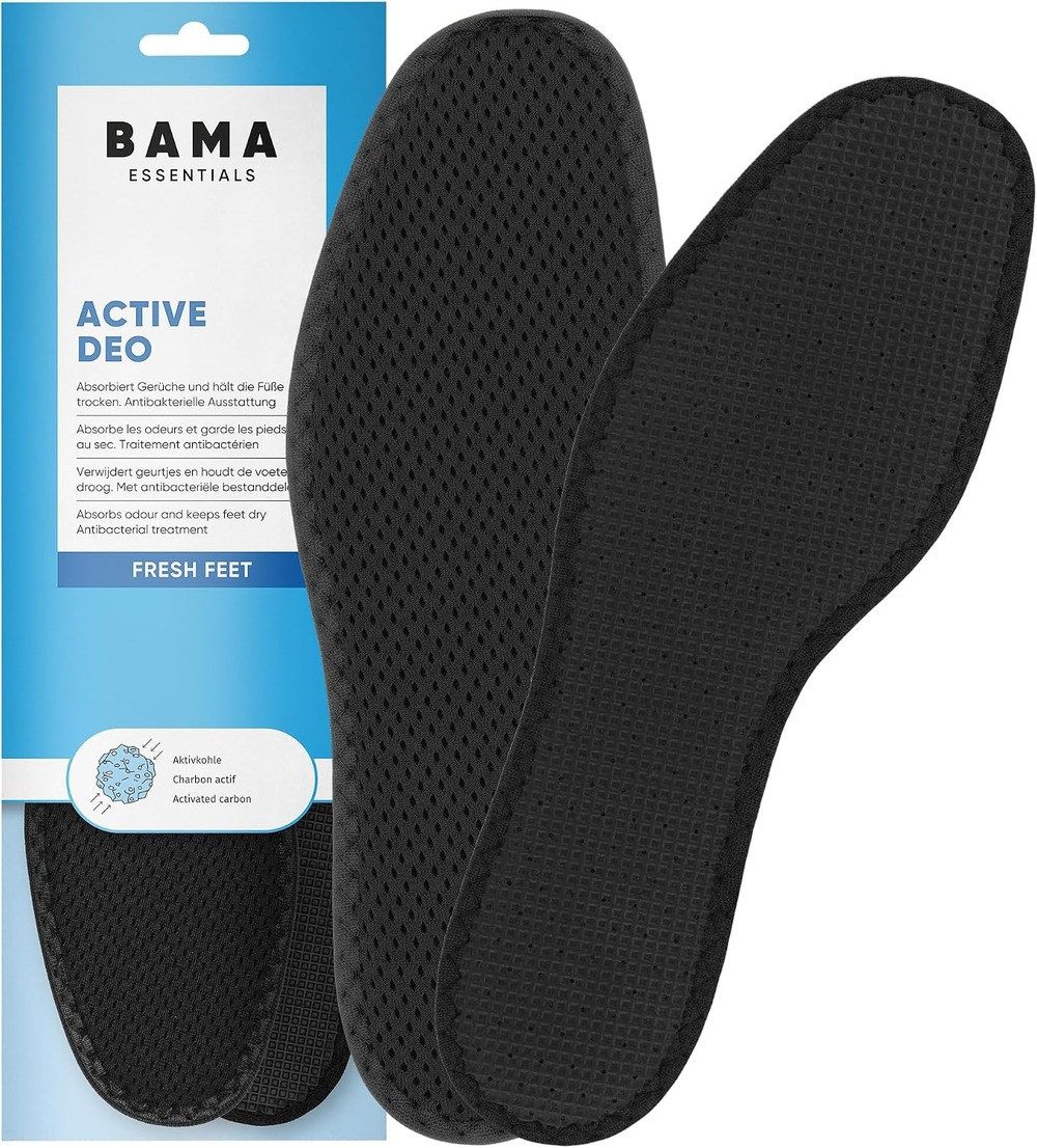 BAMA Group Aktivsohlen Deo Active Einlegesohlen mit Aktivkohle