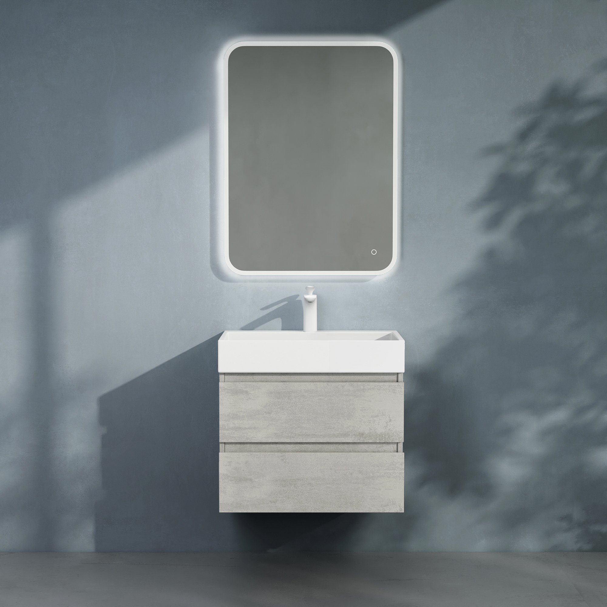 doporro Badmöbel-Set Badmöbel-set Verona Waschbecken-Unterschrank Wandmonta günstig online kaufen