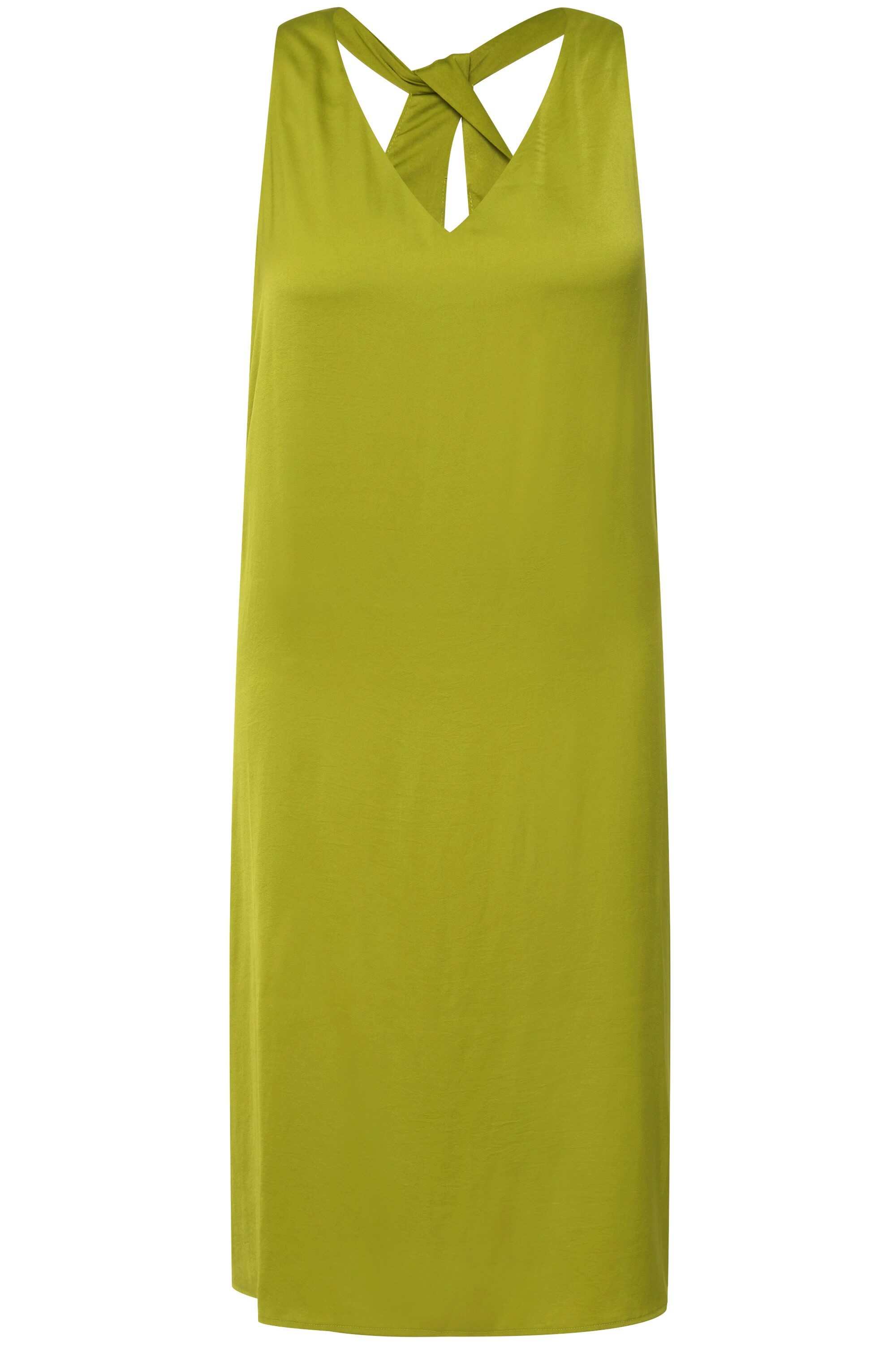 Ulla Popken Midikleid Midikleid A-Linie V-Ausschnitt ärmellos günstig online kaufen