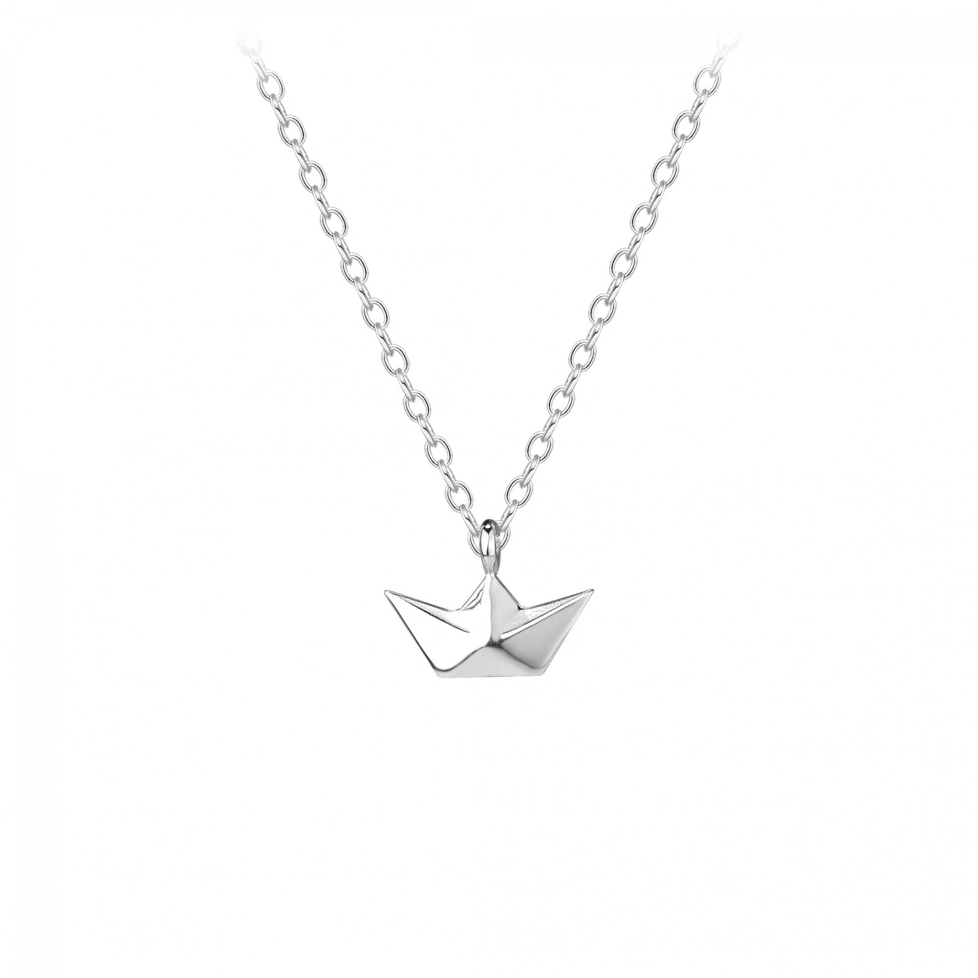 ALEXANDER YORK Kette mit Anhänger ORIGAMI, 2-tlg. (Kette mit Anhänger), 925 Sterling Silber, Silberschmuck