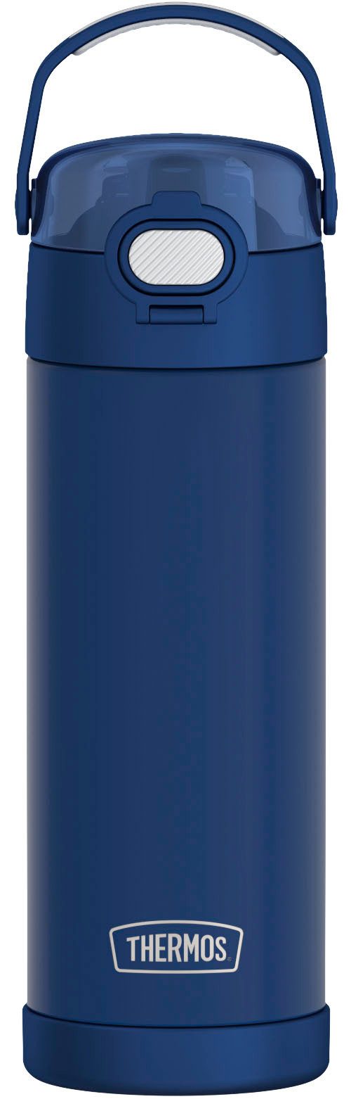 THERMOS Isolierflasche FUNTAINER Water Bottle, doppelwandiger Edelstahl, spülmaschinenfest, 0,47l, 12h kalt, mit dichschließendem Push Button Lid