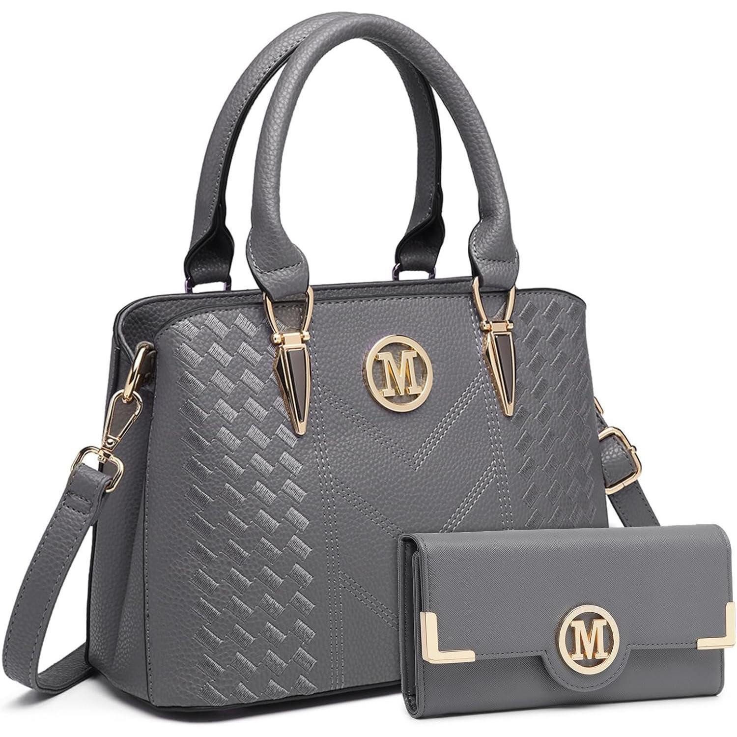 LuxusKollektion Handtasche Damen Handtasche Mittelgroß PU Leder Schwarz vie günstig online kaufen