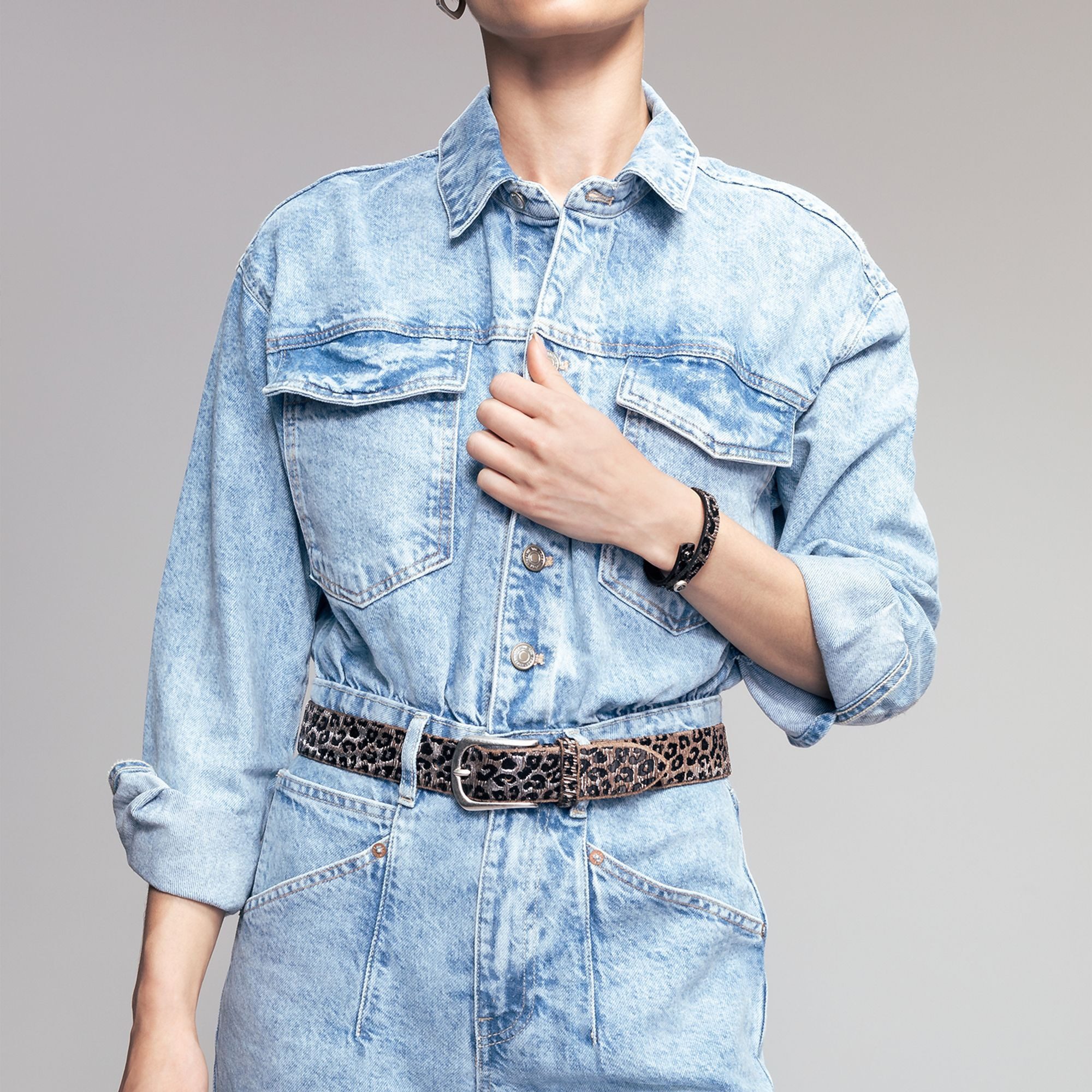 b.belt Ledergürtel Dornschließe