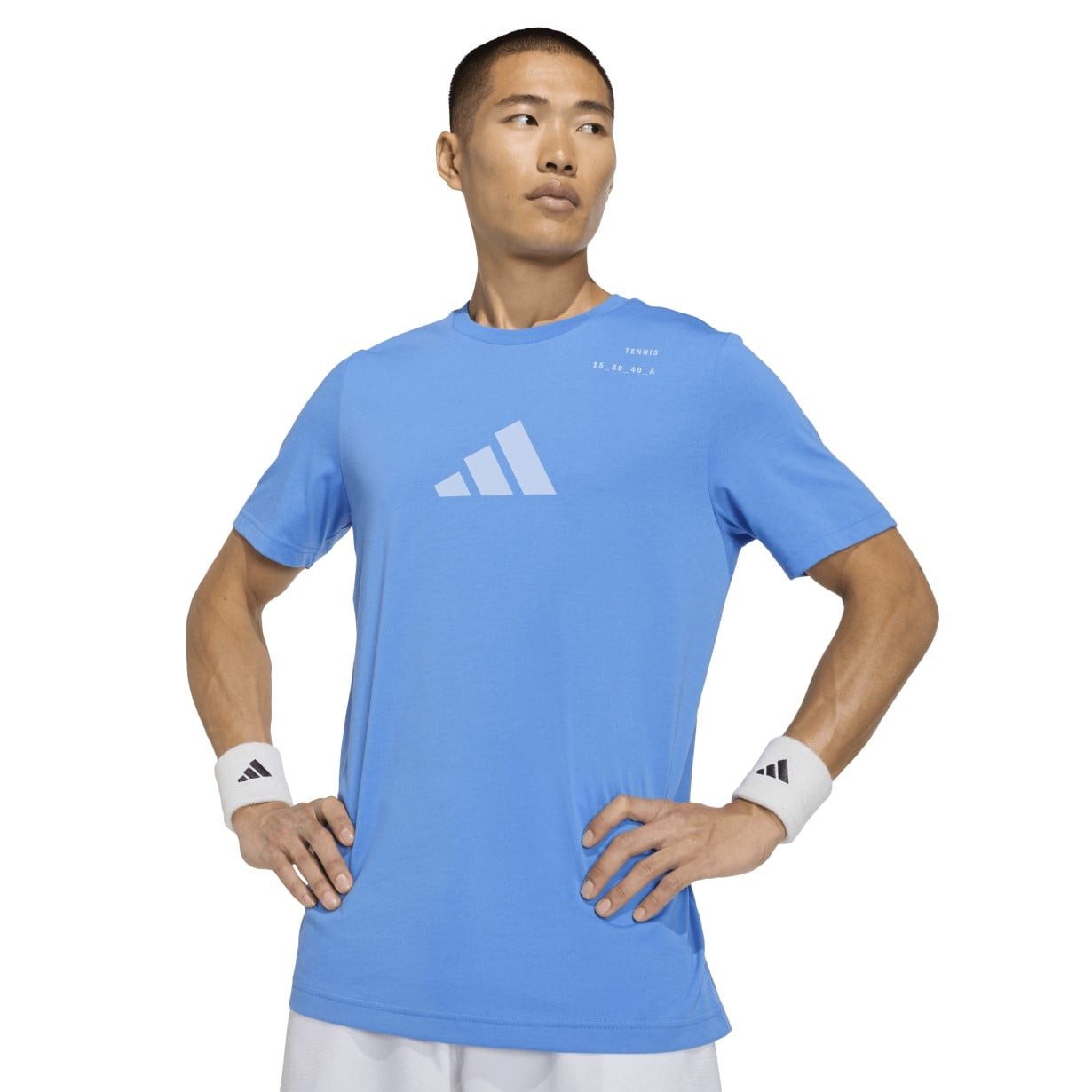 adidas Performance T-Shirt Tennis Category Graphic (Baumwollmix) blau Herren – Bild 4 von 5