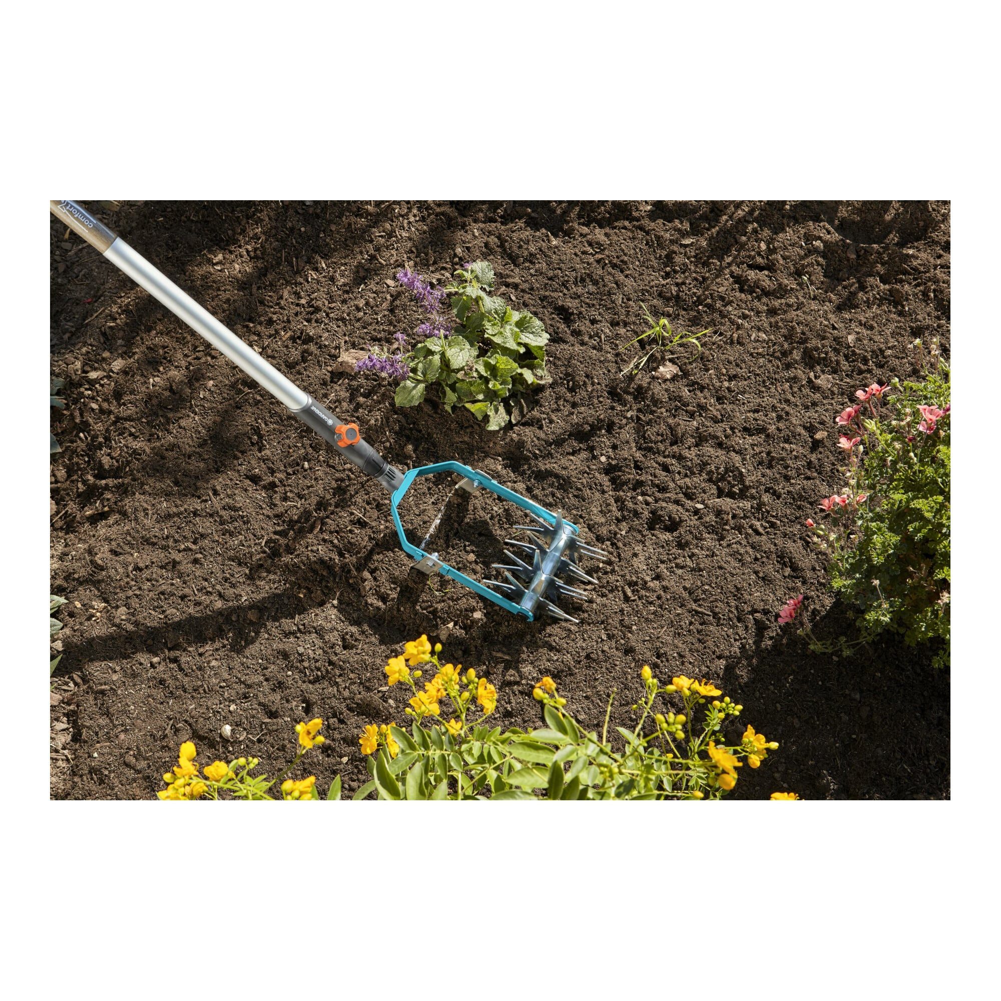 GARDENA Unkrauthacke GARDENA combisystem-Sternfräse mit Jätemesser, 14 cm breit