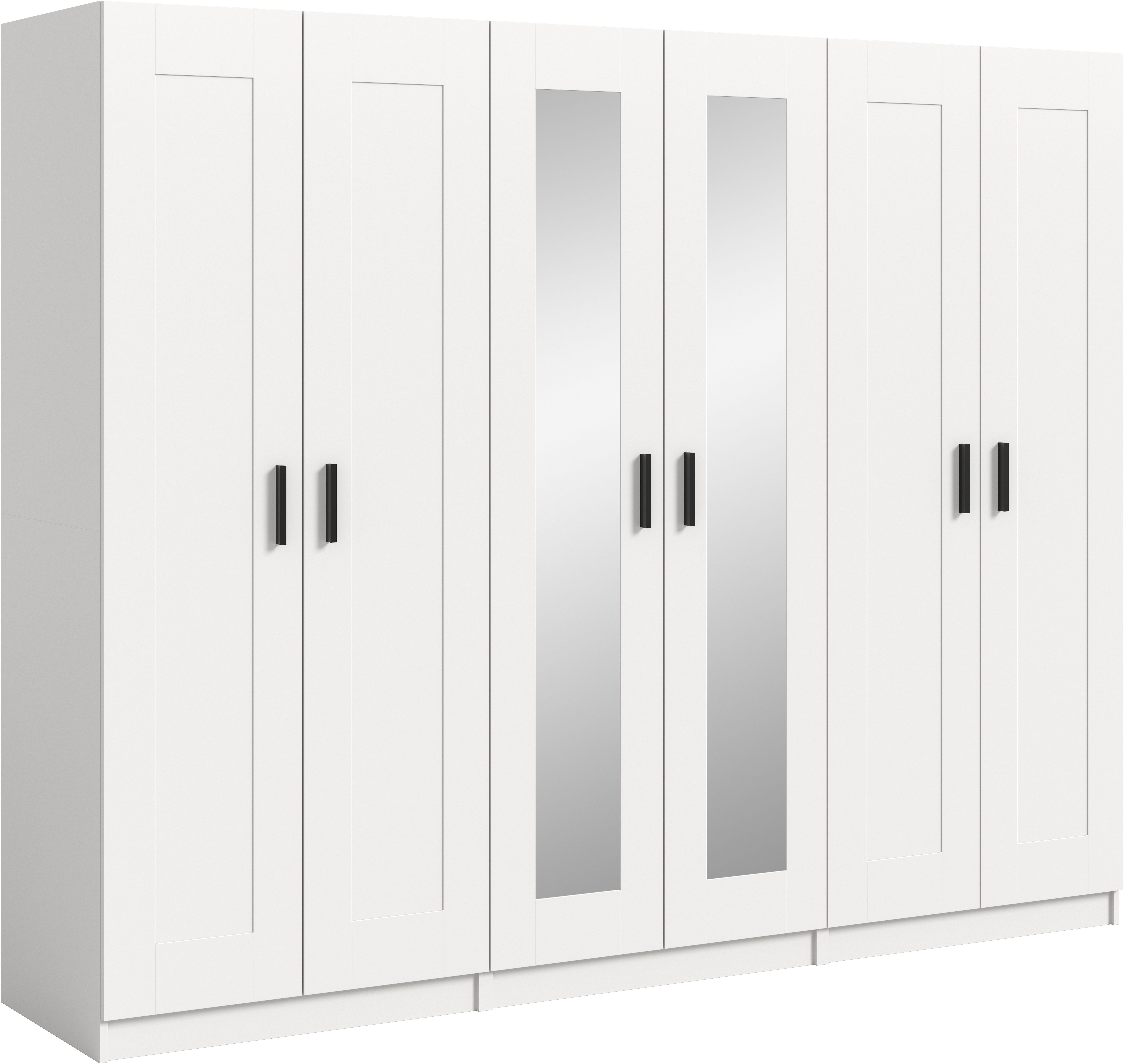 Home affaire Kleiderschrank Farmsen, Schlafzimmerschrank, Garderobe, Schrank (Schrank-Kombi, Schlafzimmer, Garderobenschrank, Flur) Set best. aus: 3 Kleiderschränken, individuell platzierbar