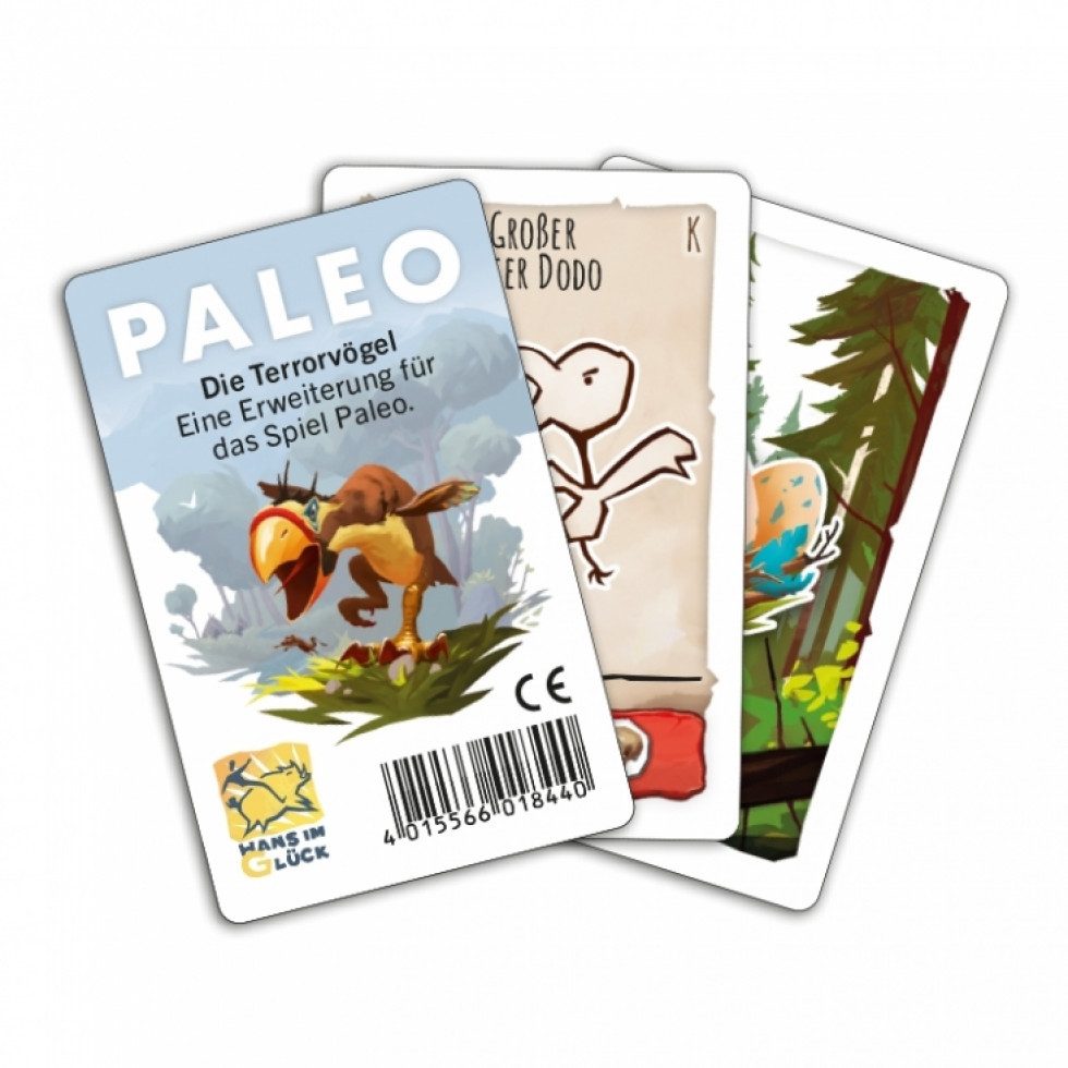Hans im Glück Spiel, Paleo - Die Terrorvögel (Mini-Erweiterung) - deutsch