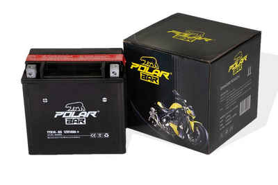 Nitro Motors Batterie 12V YTX14-BS 14Ah Säurepack Motorradbatterie Motorrad Roller Batterie