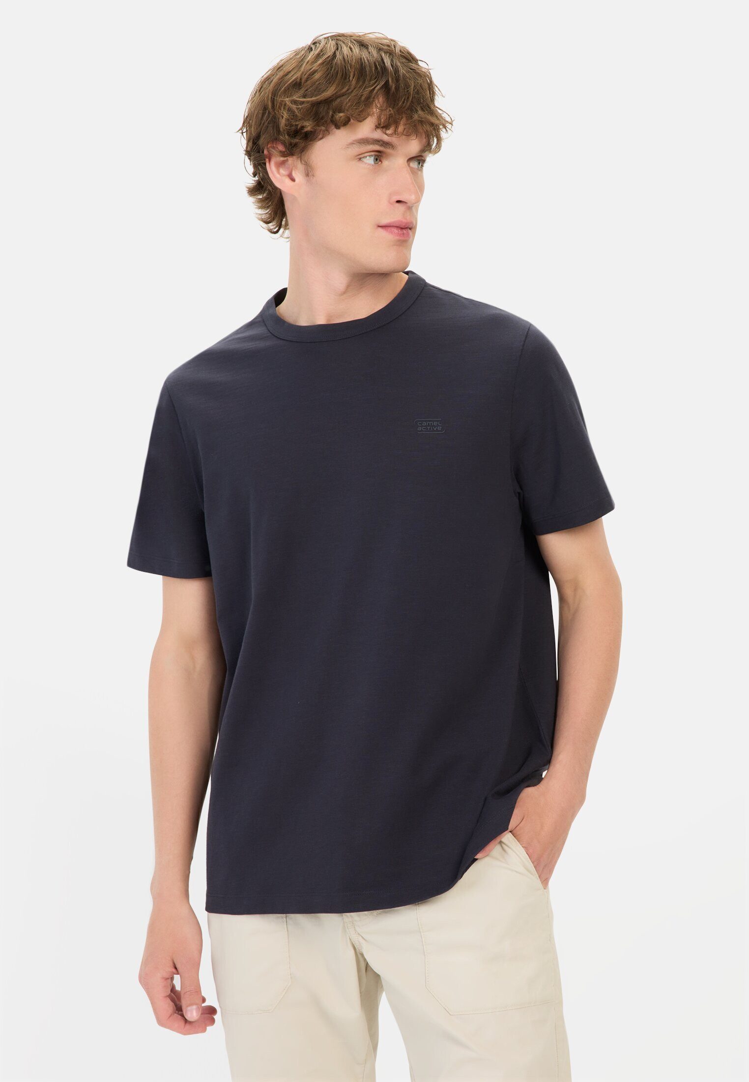 T-Shirt aus reiner Baumwolle Kurzarm