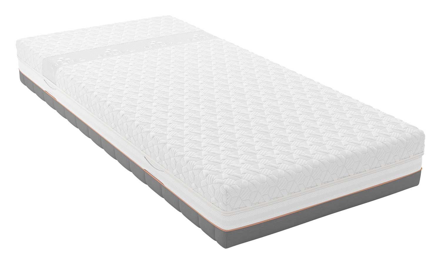 Taschenfederkernmatratze STARLINE X9, 90 x 200 cm, 7-Zonen-Gelkern, Schlaraffia, 24 cm hoch, Geltex-Hybridschaum, Härtegrad H2, mit Komfort-Schulterzone