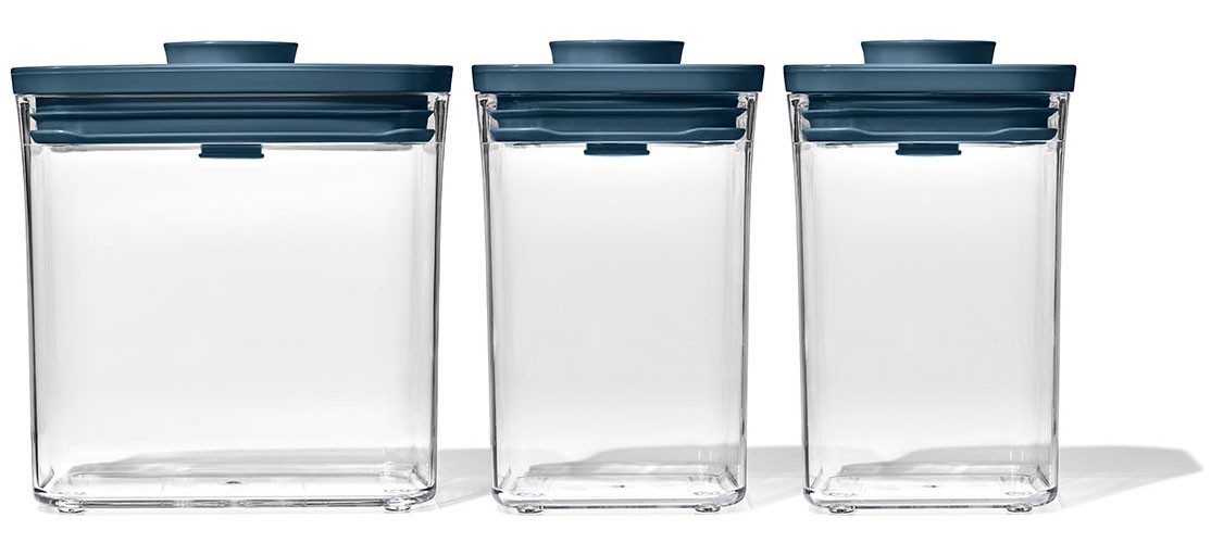 OXO Good Grips Aufbewahrungssystem POP-DOSEN, Kunststoff, (Set, 6-tlg), (3 Банки, 3 Deckel)