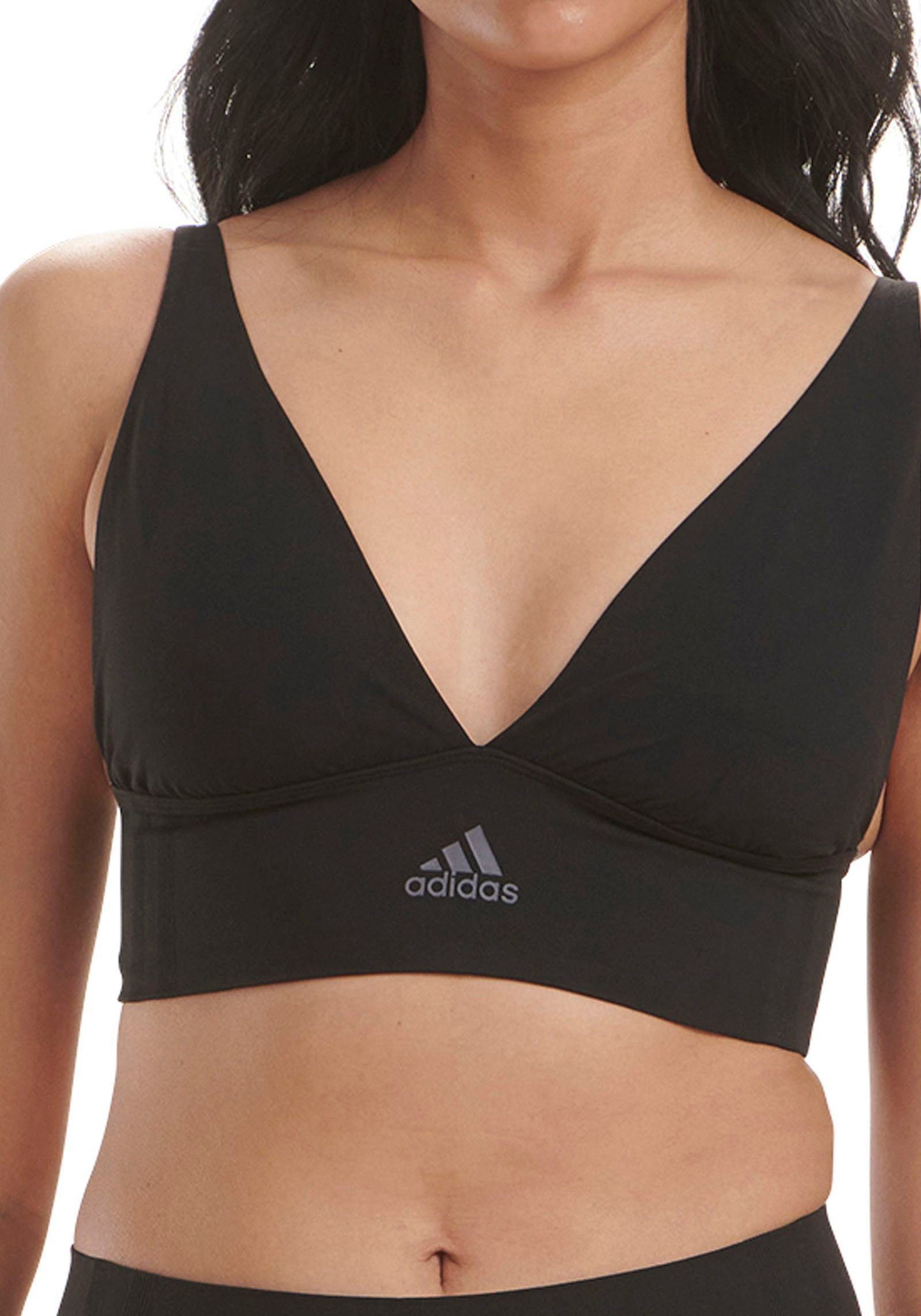 adidas Sportswear Bustier "Active Seamless Micro Stretch" verstellbare Träger & Pull-On-Verschluss, ohne Bügel