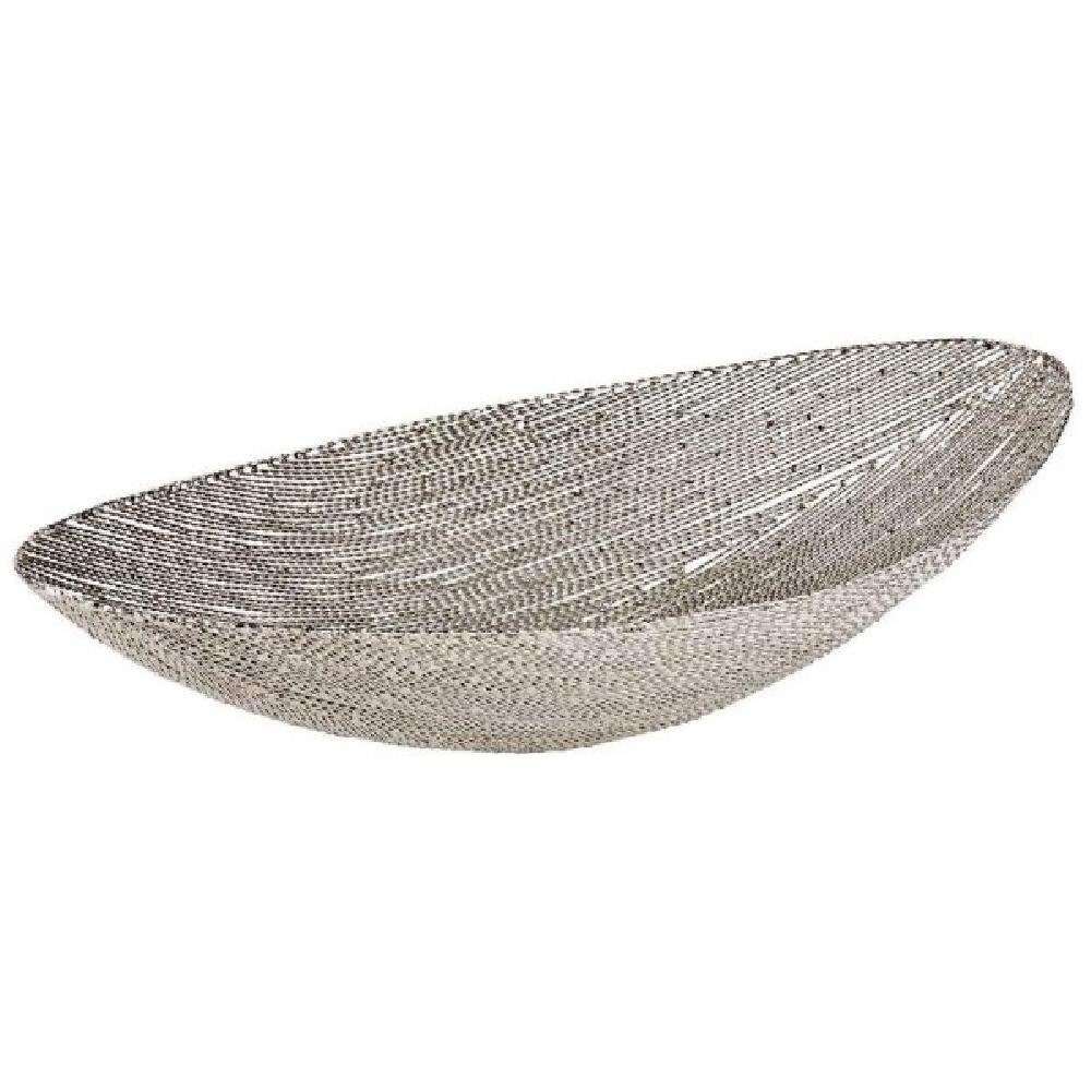 vernickelt (40cm) Schale Drahtgeflecht Servierschale aus Lambert