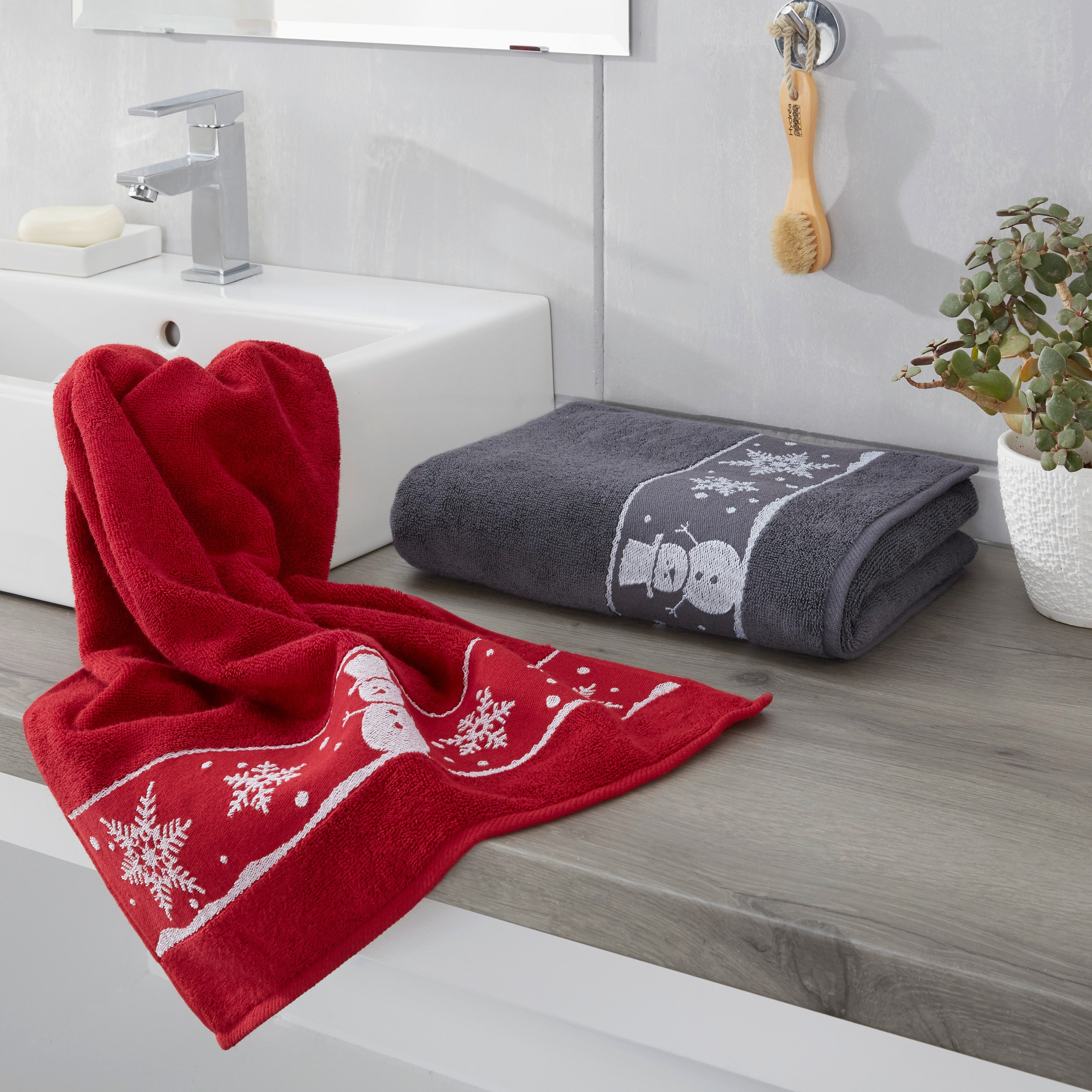 Dyckhoff Handtuch Schneemann, Frottier (1-St), Made in Germany günstig online kaufen