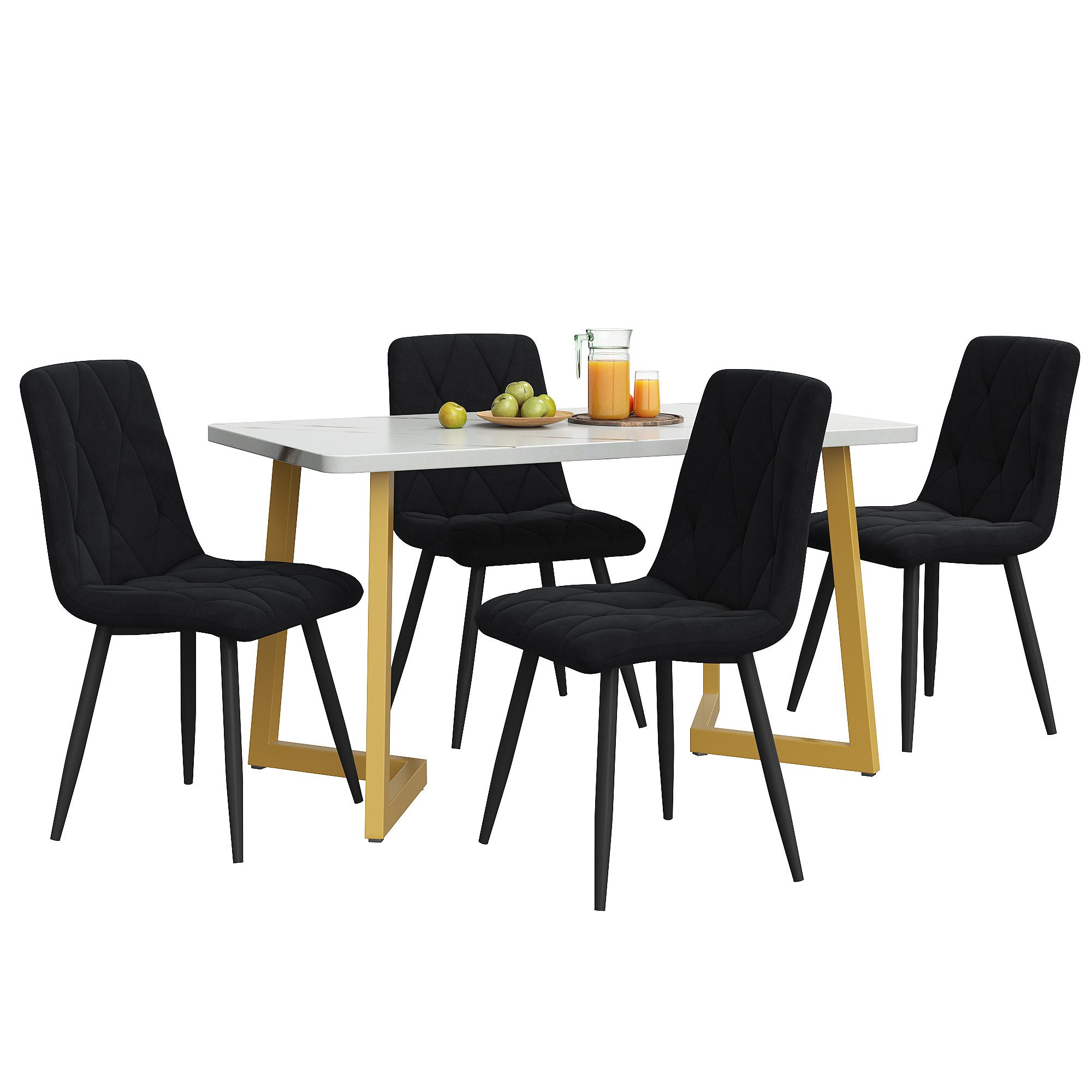 Flieks Essgruppe, (Set, 5-tlg., Tisch mit günstig online kaufen