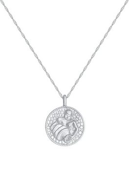Elli Kette mit Anhänger Sternzeichen Wassermann Astro Münze 925 Silber