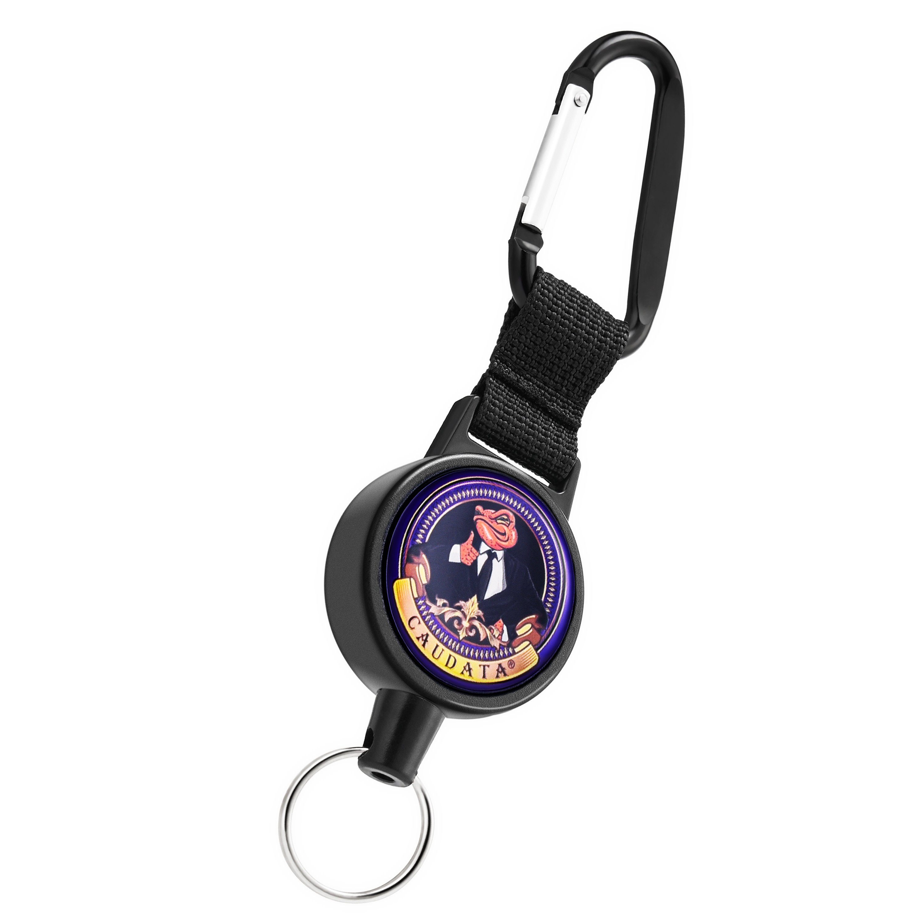 WEBBOMB Schlüsselanhänger Ausweis Jojo mit Stahlseil ausziehbar Schlüsselrolle Ausweishalter