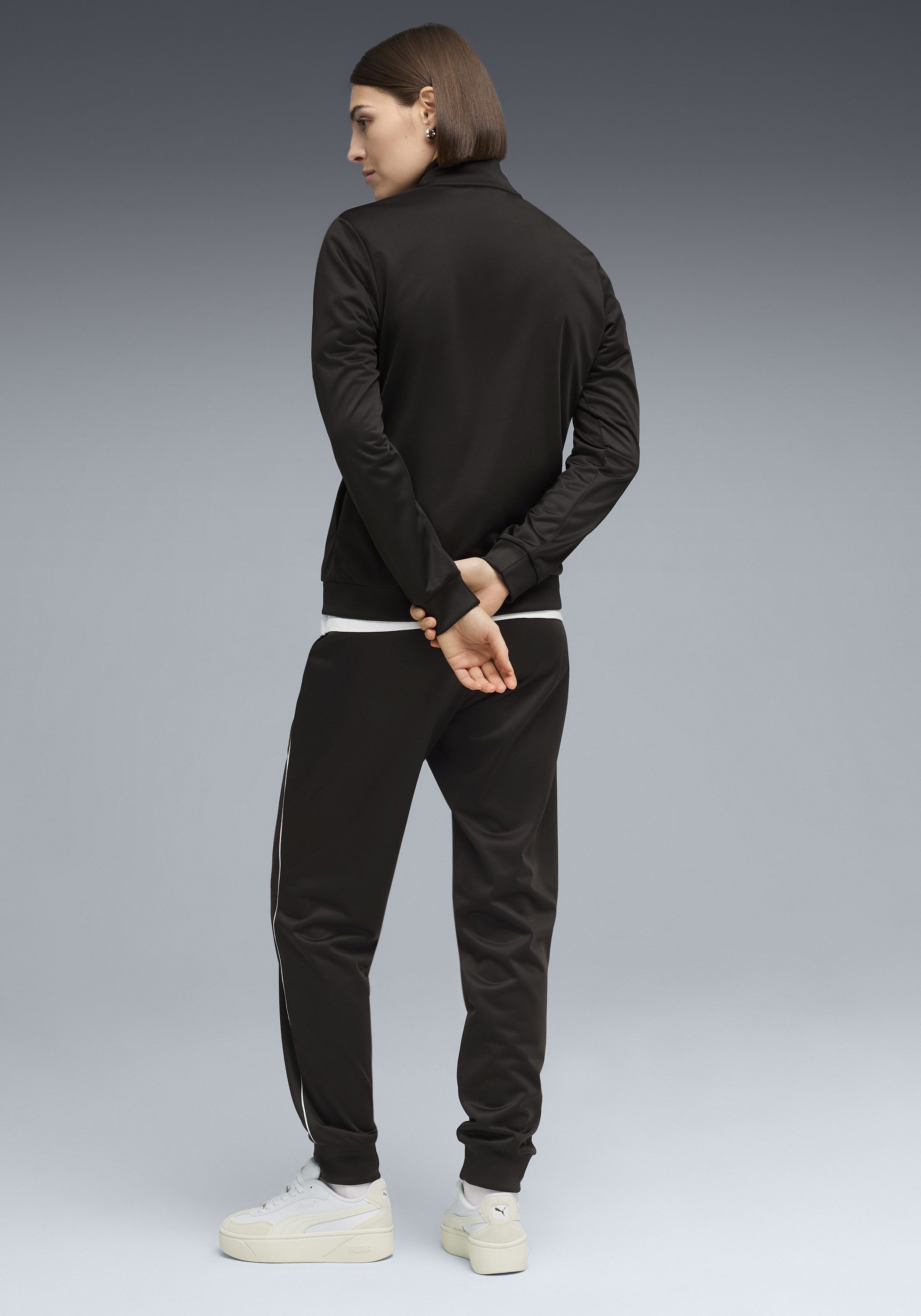 PUMA Trainingsanzug POLY SUIT CL (2-tlg), ohne Kapuze