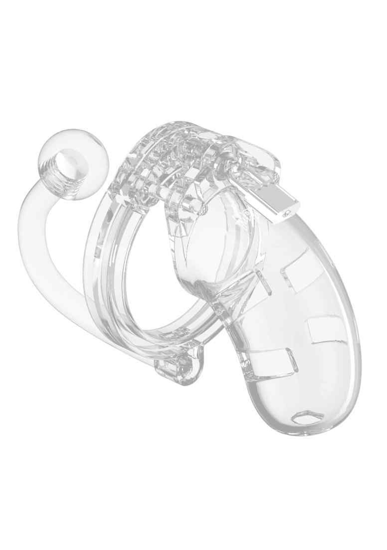 ManCage Peniskäfig Model 10 - Chastity Cage with Plug - Transparent, verstellbarer Durchmesser