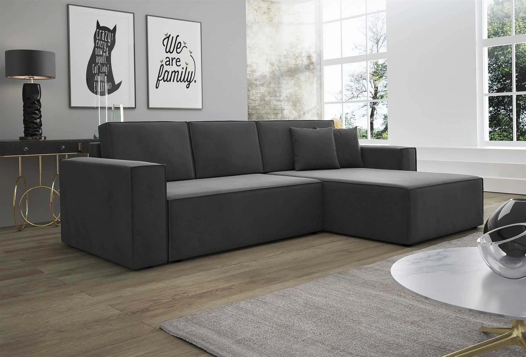Fun Möbel Ecksofa Ecksofa Schlafsofa Sofa günstig online kaufen