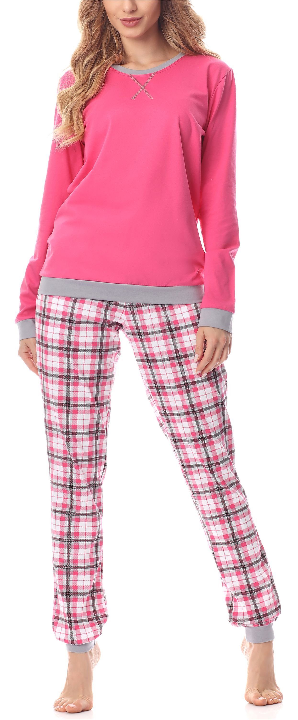 Merry Style Schlafanzug Damen Pyjama MS10-168 aus Baumwolle günstig online kaufen