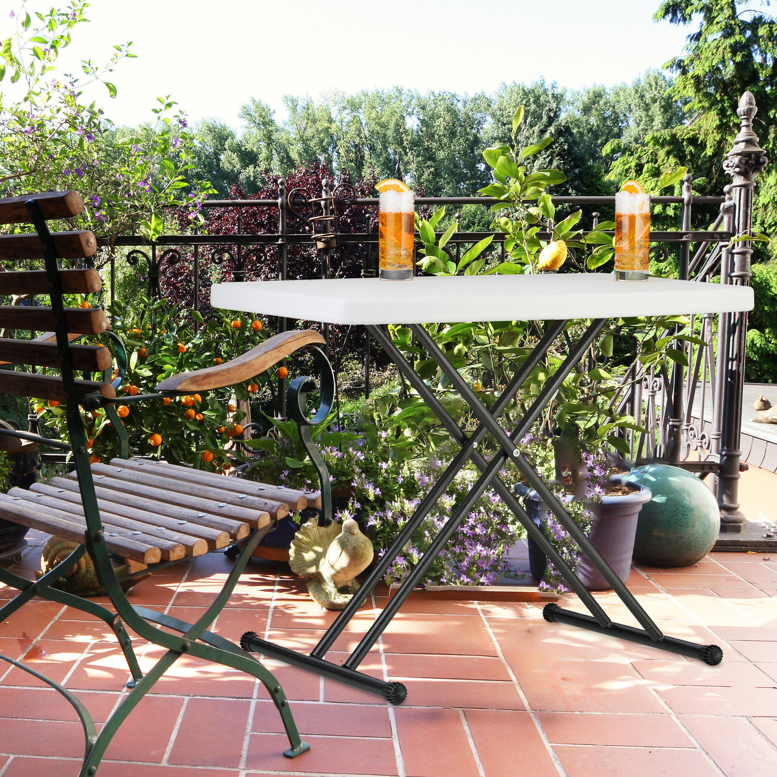 relaxdays Gartentisch Campingtisch klappbar