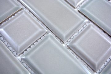 Mosani Mosaikfliesen Metro Subway Fliese Grau Schlamm Facette Mosaik Keramik Küche Wand
