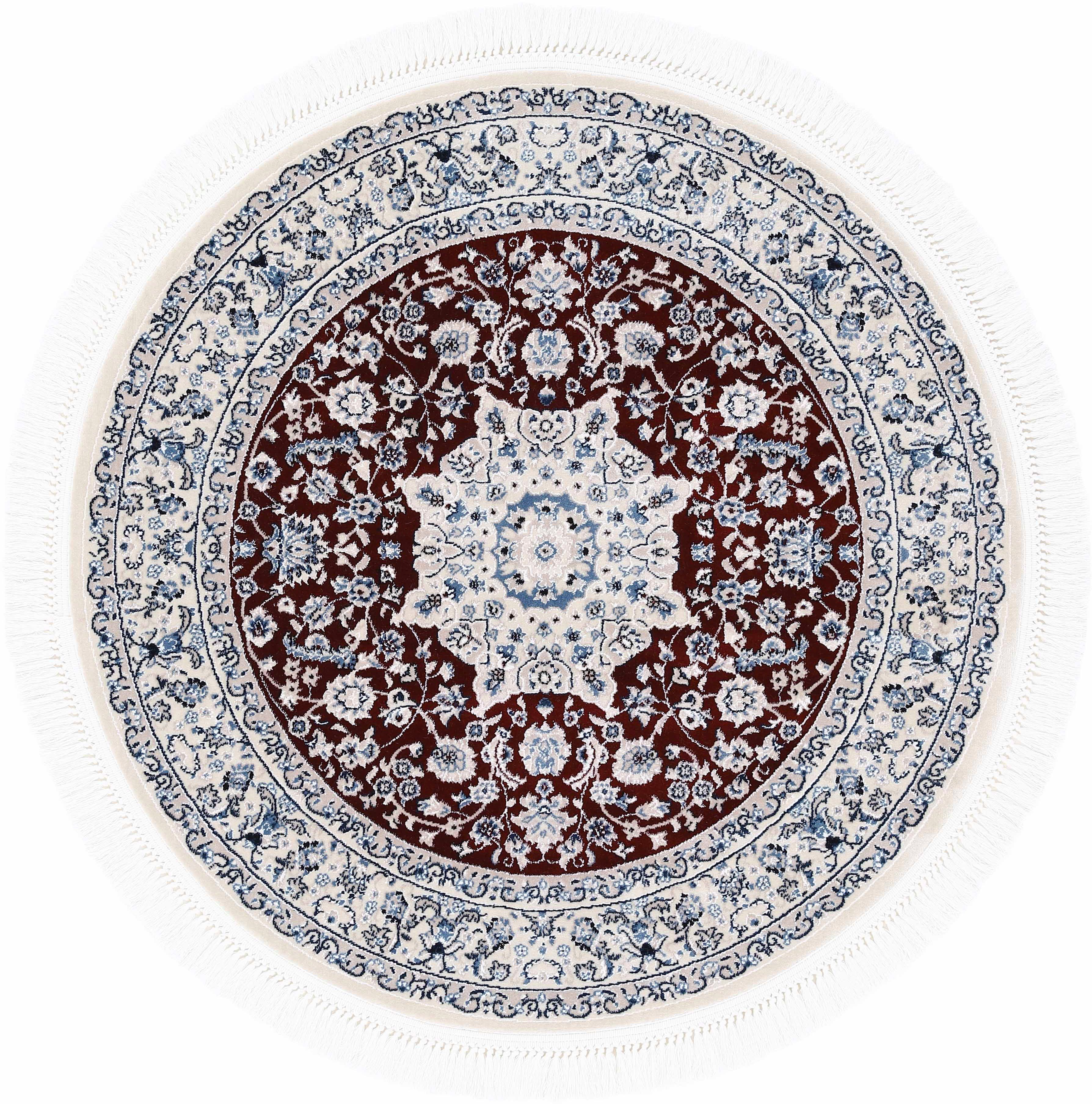 carpetfine Teppich »Nain Diane«, rund, 8 mm Höhe, Kurzflorteppich, Orient L günstig online kaufen