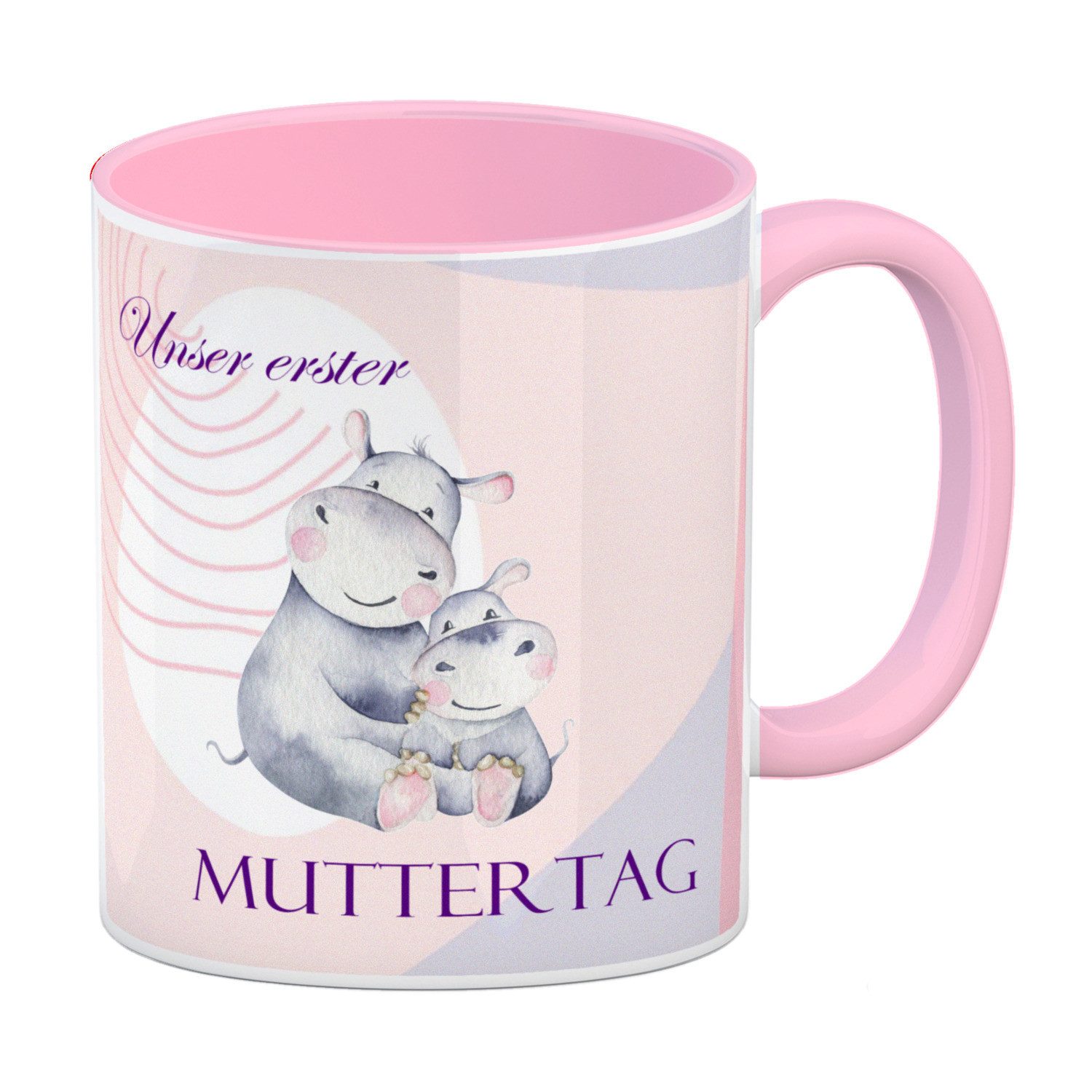 Tasse Unser erster Muttertag Kaffeebecher Rosa