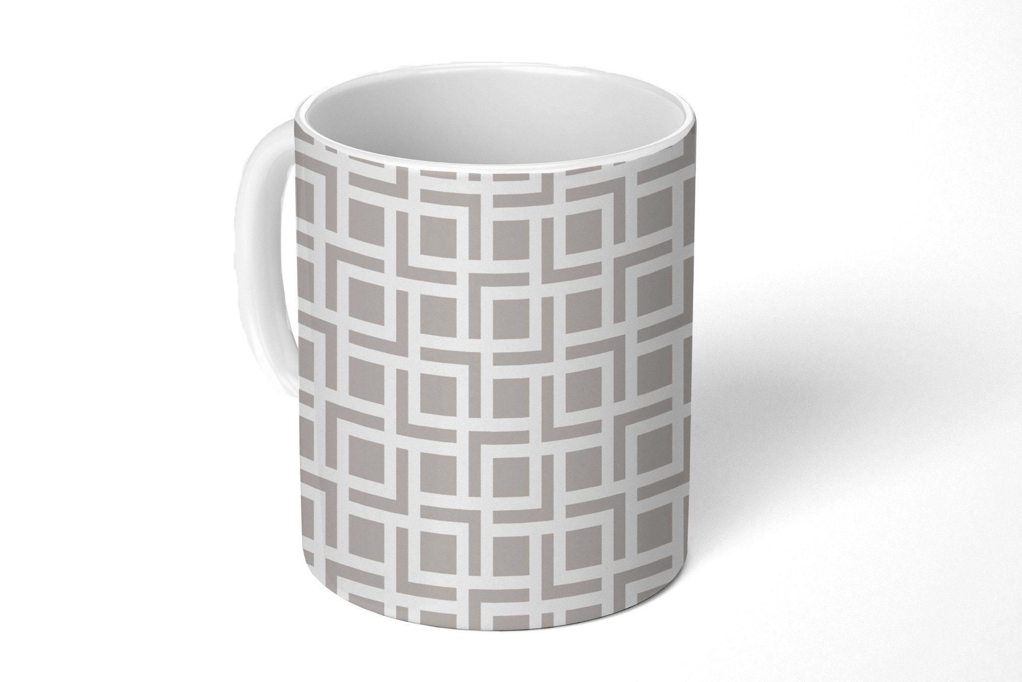 MuchoWow Tasse Gestaltung - Linie - Muster, Keramik, Kaffeetassen, Teetasse, Becher, Teetasse, Geschenk