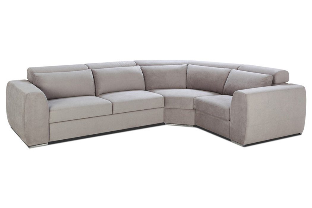 JVmoebel Ecksofa, Ecksofa Stoff L-Form Couch Design Polster Textil Eck Modern Beige