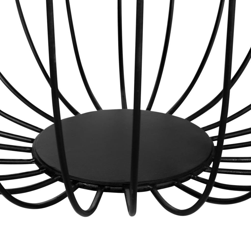 tinkaro Couchtisch rund JADO Korbtisch Altholz Metall Sofatisch indus (1-St)