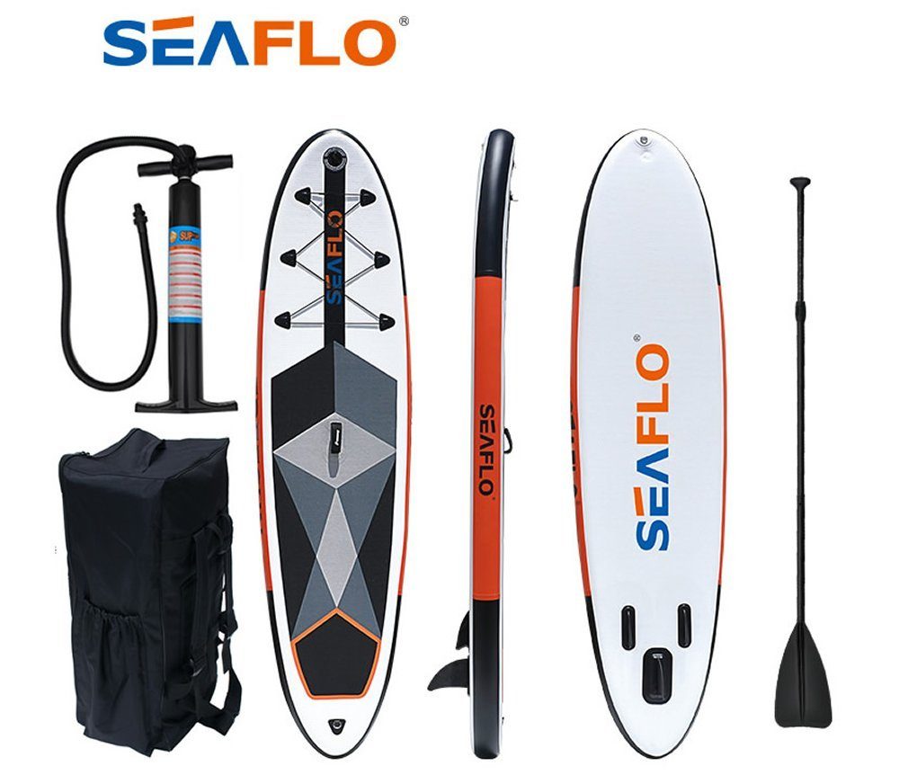 305cm ISUP inkl.Paddel Up Board Seaflo Surf-Board Stand 10 Inflatable aufblasbar SEAFLO SUP Paddle SUP-Board