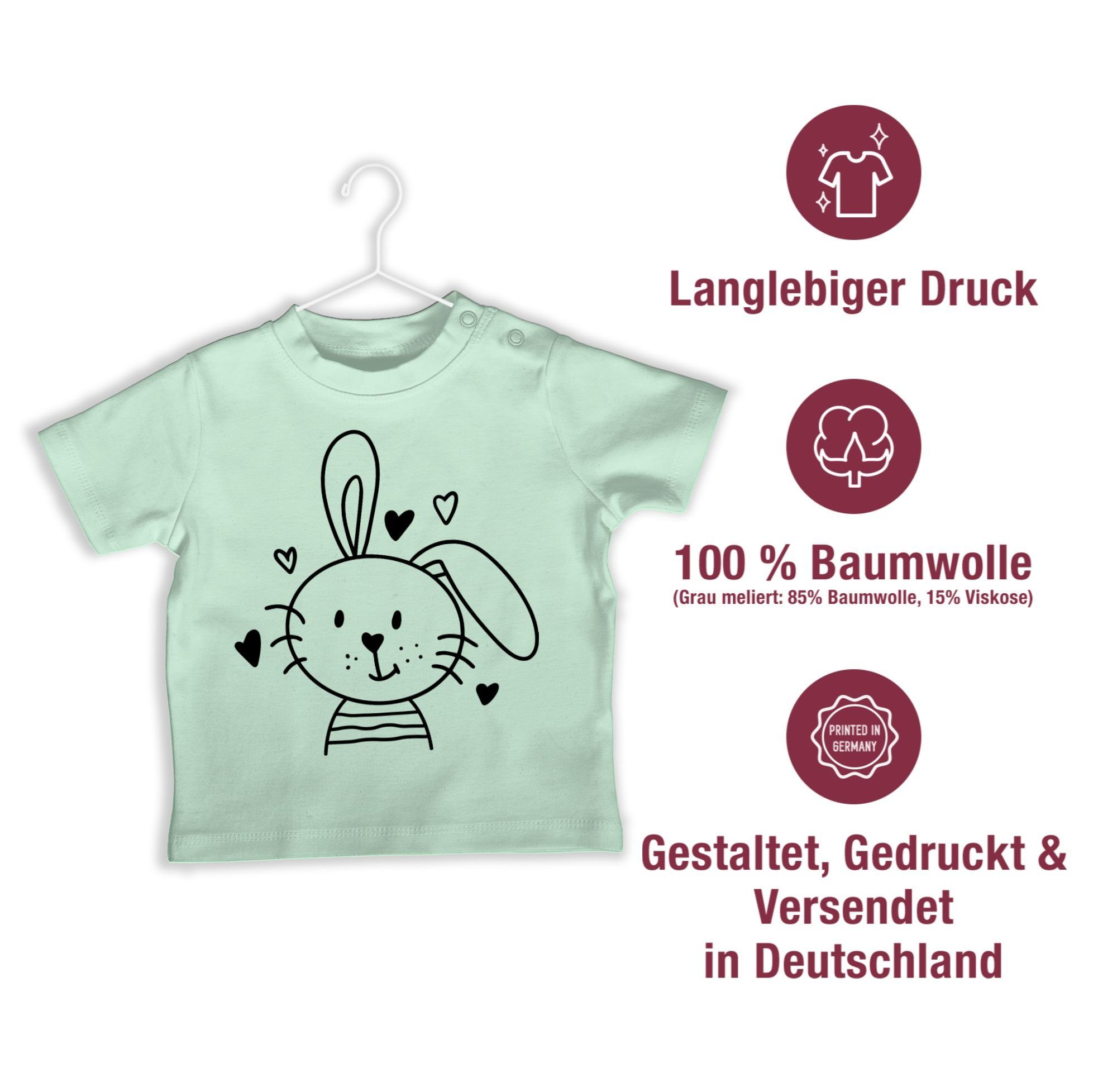 Shirtracer T-Shirt Hasen Schlappohr Osterhase I Ostergeschenke