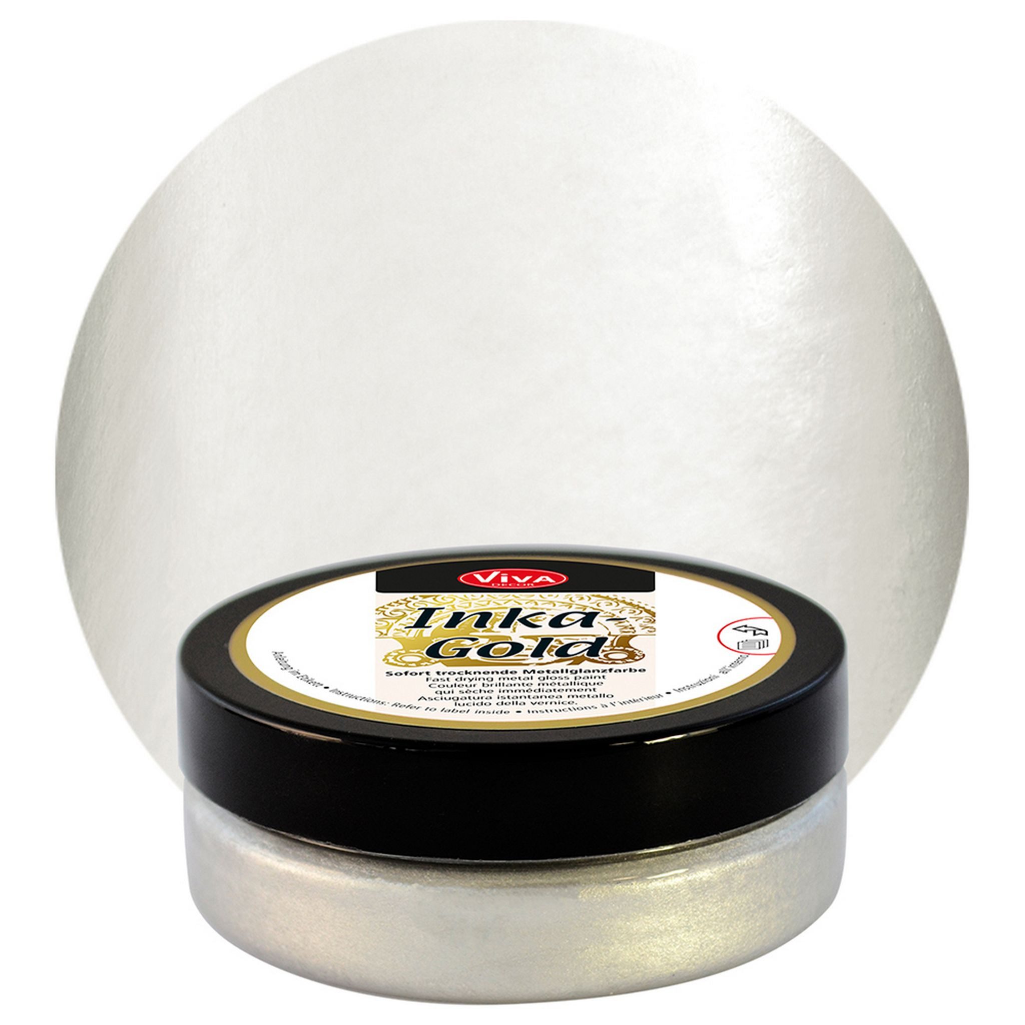Viva Decor Bastelfarbe ViVA DECOR Inka-Gold 62,5 g - Platin