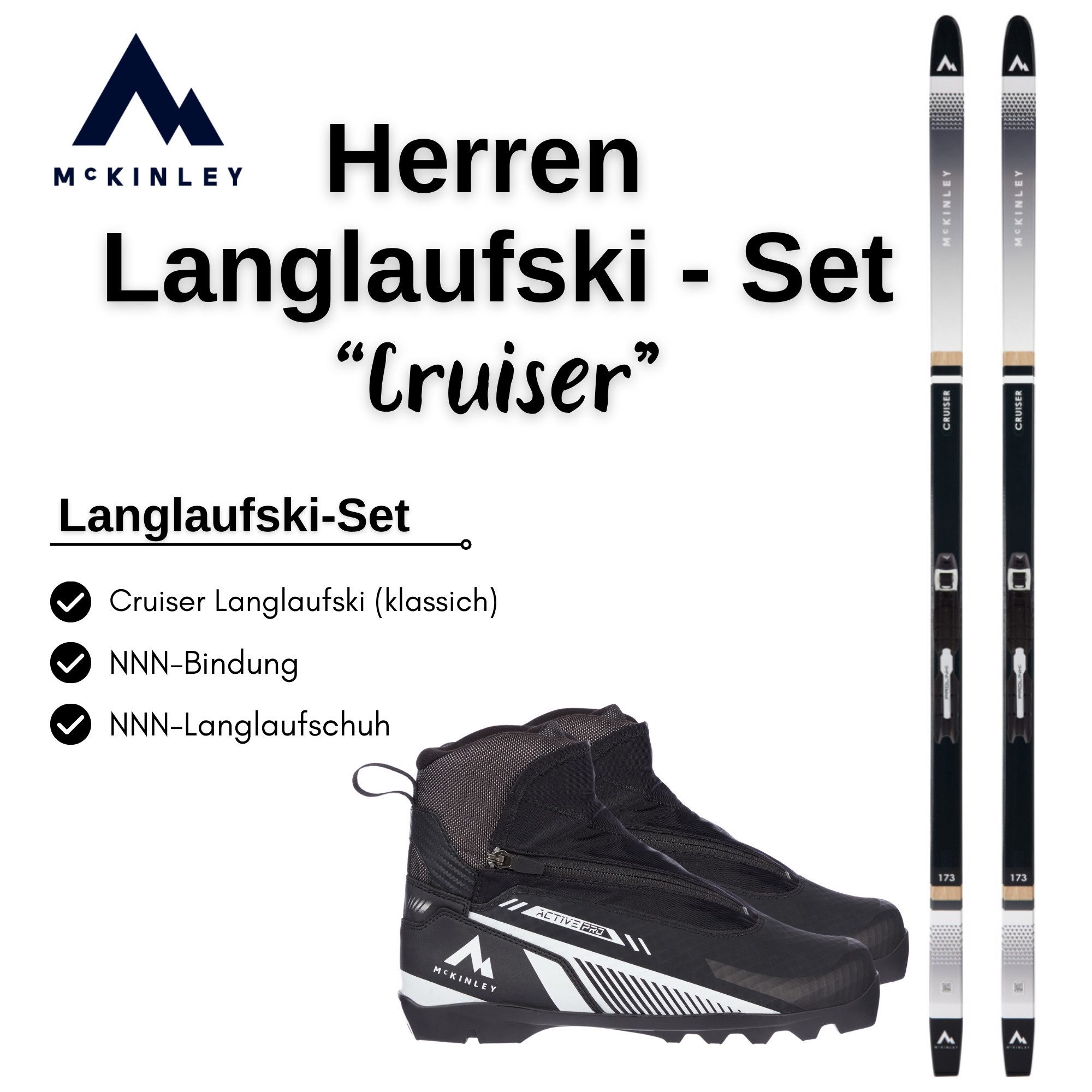 McKINLEY Langlaufski Langlauf Set Herren McKINLEY Cruiser inkl. Schuhe & Bindung ? Klassik